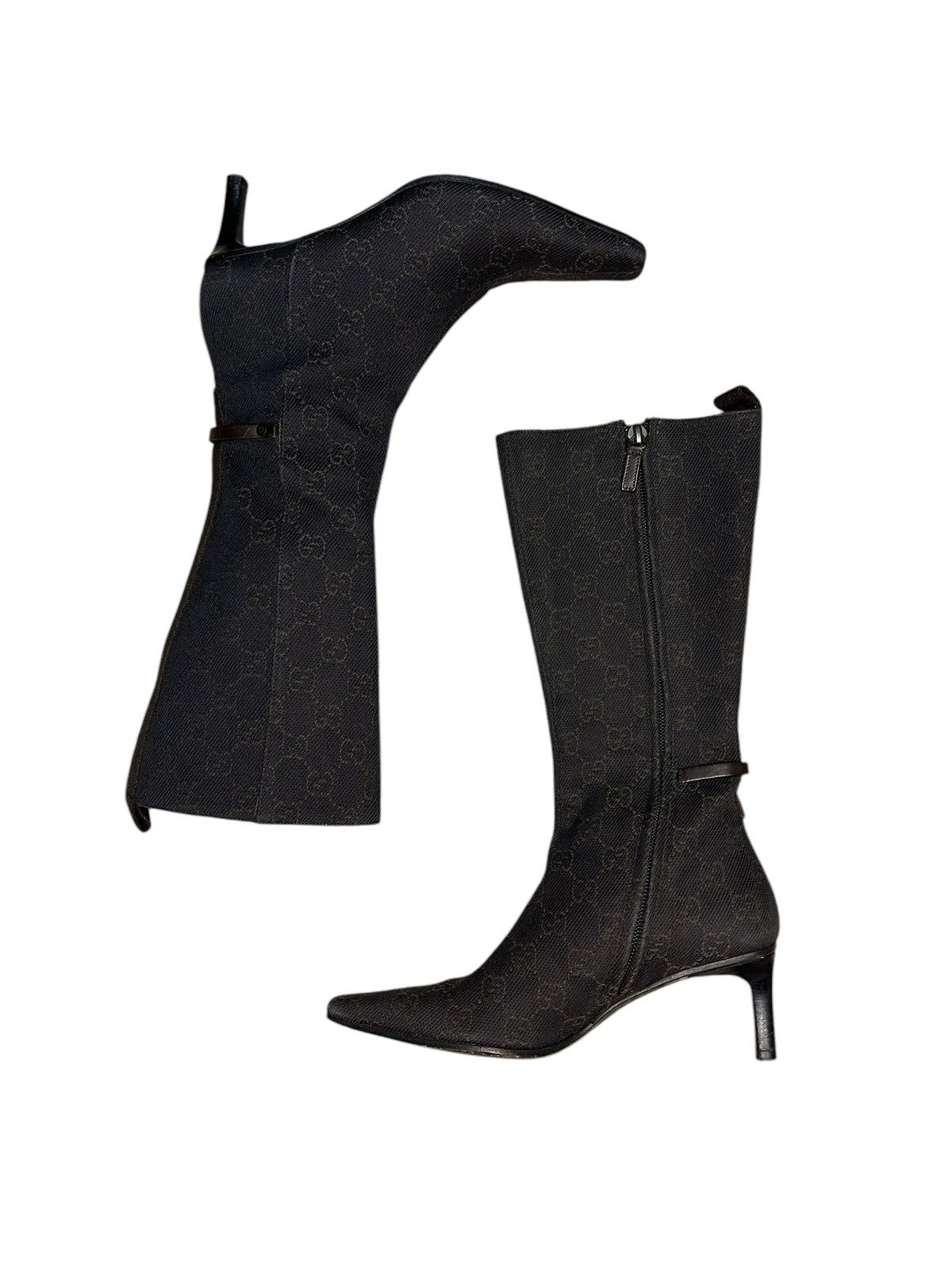 Gucci × Tom Ford Monogram Boots Size US 6.5 / IT 36.5 - 3 Thumbnail