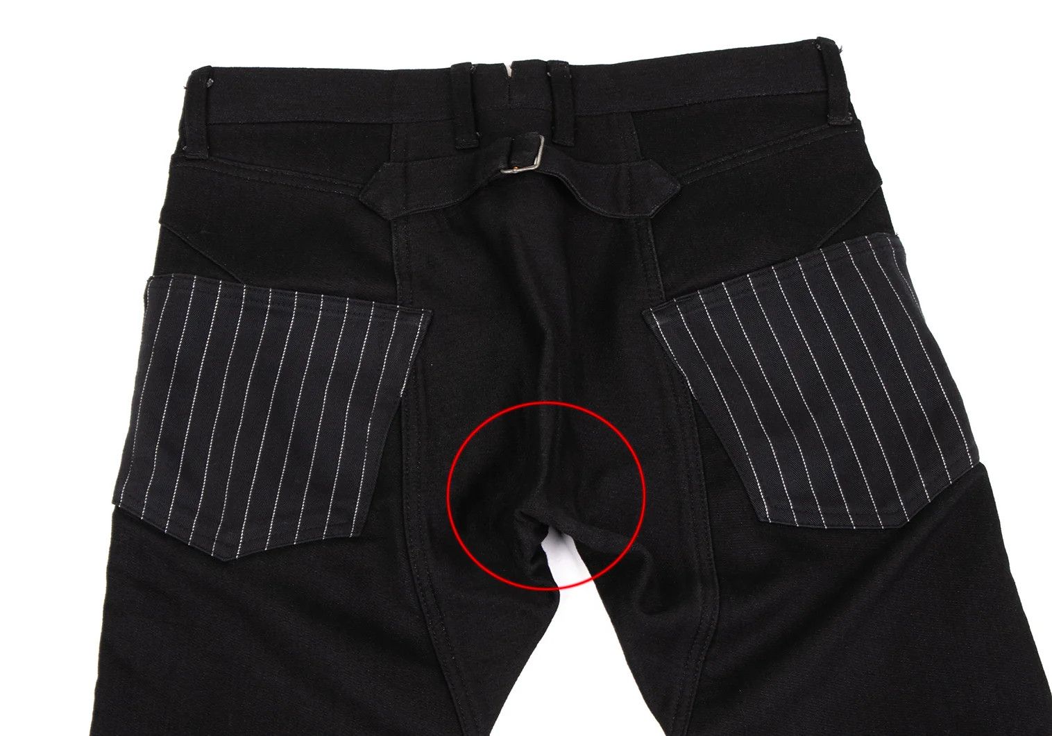 Junya Watanabe Striped Pocket Cinch Back Altered Pants in Black Size S Size US 30 / EU 46 - 11 Thumbnail