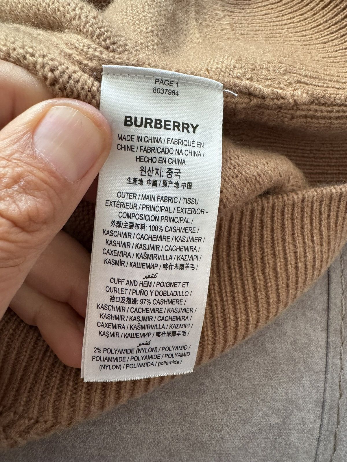 Burberry BURBERRY cashmere jumper SEE PHOTOS FOR REAL TAPE MEASUREMEN Size US S / EU 44-46 / 1 - 14 Thumbnail