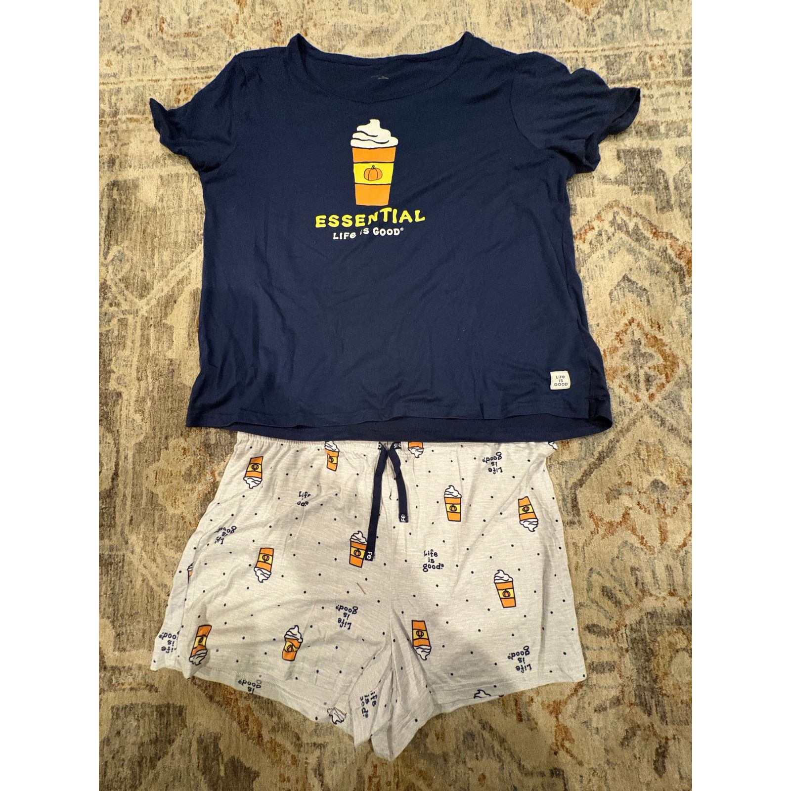 Life is Good Life is Good Women’s Pajama Set Coffee Size L Size L / US 10 / IT 46 - 4 Thumbnail