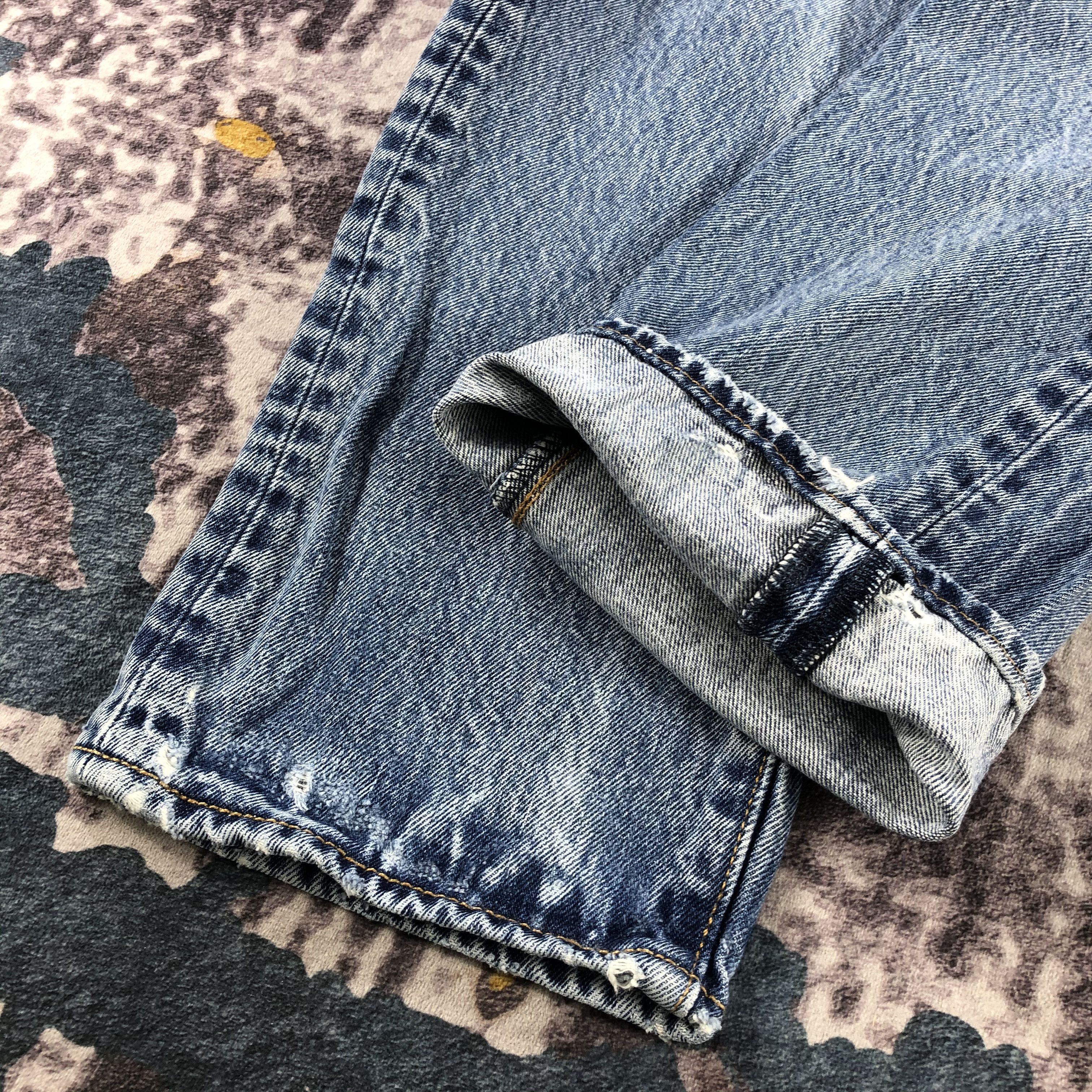 Levi's Vintage Blue Wash Levis 501 Jeans-JM3024 Size US 32 / EU 48 - 9 Thumbnail