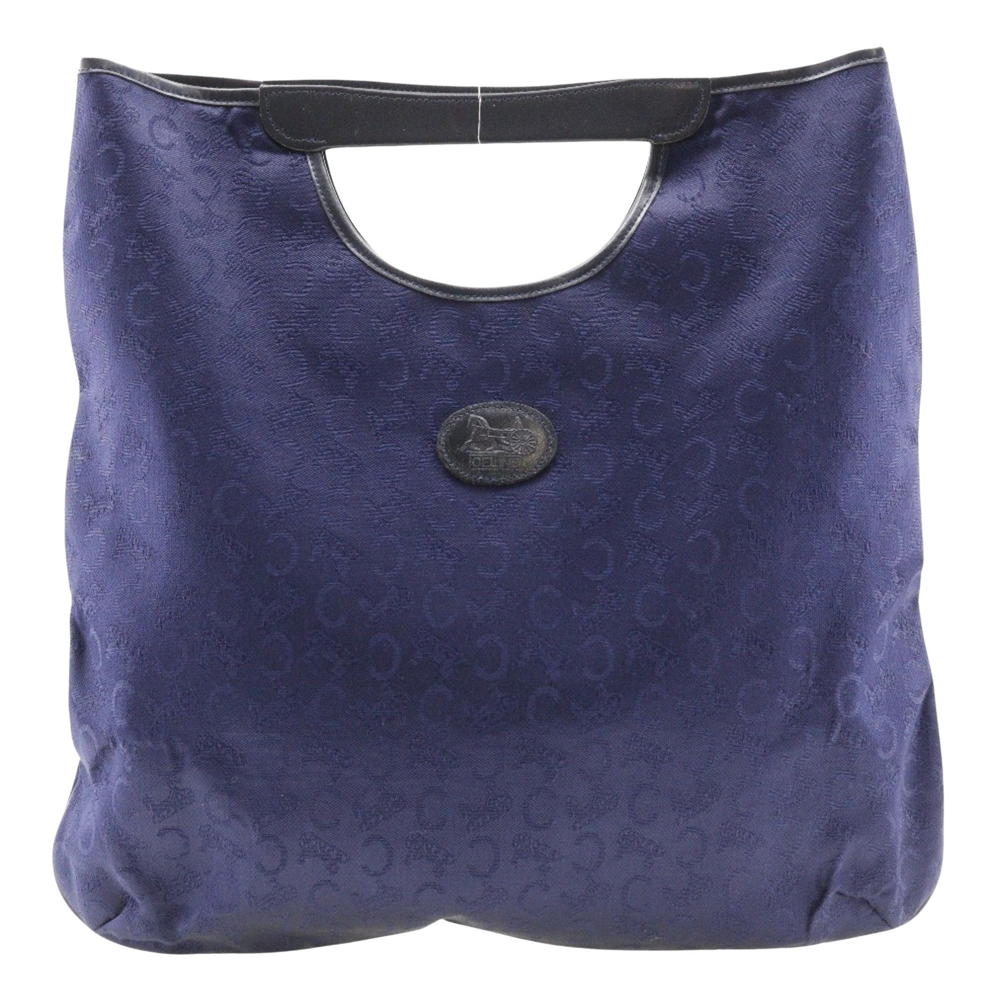 image of Celine Céline Carriage Handbag in Navy, Women's