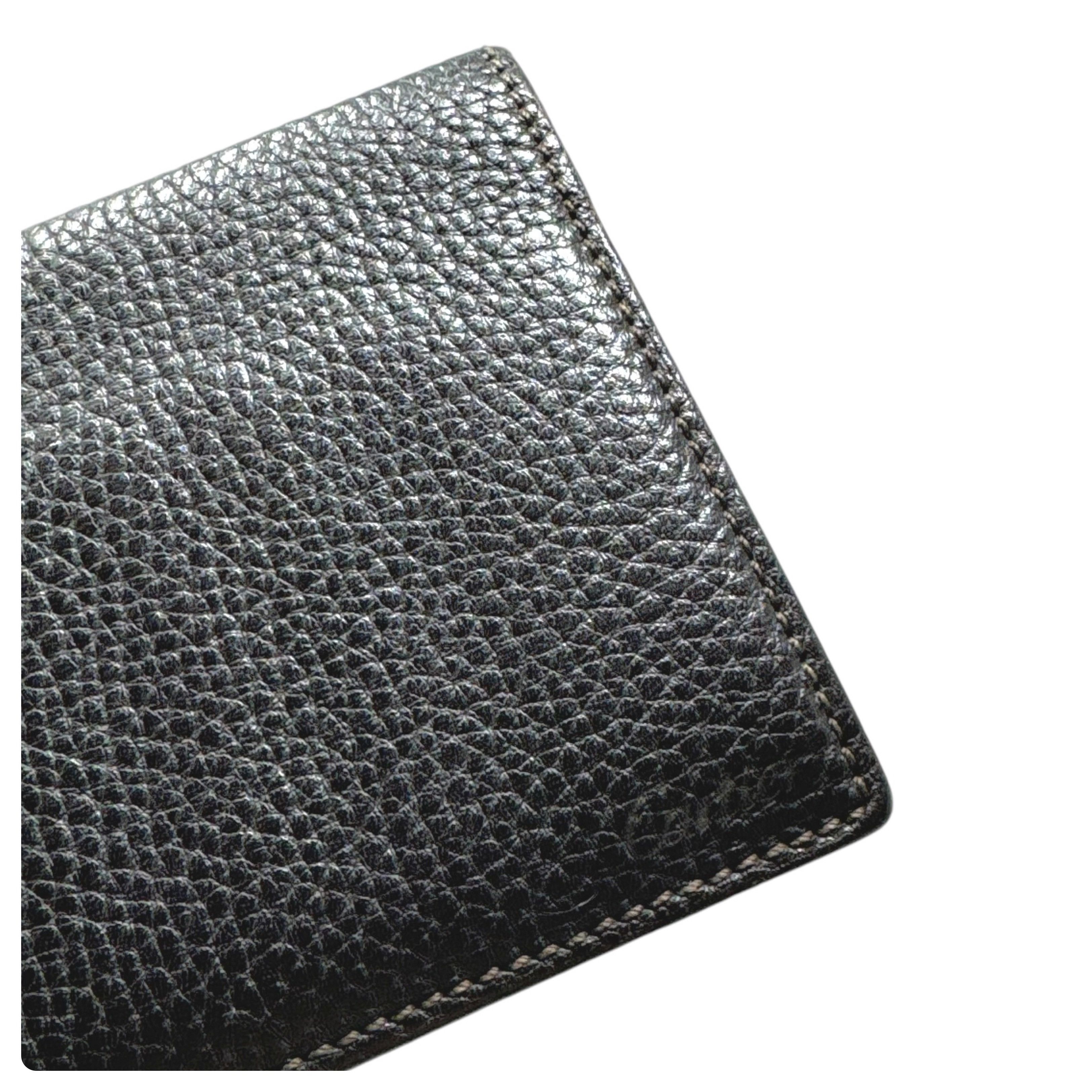 Cartier Cartier Black Sellier Embossed Leather Long Wallet Size ONE SIZE - 3 Thumbnail