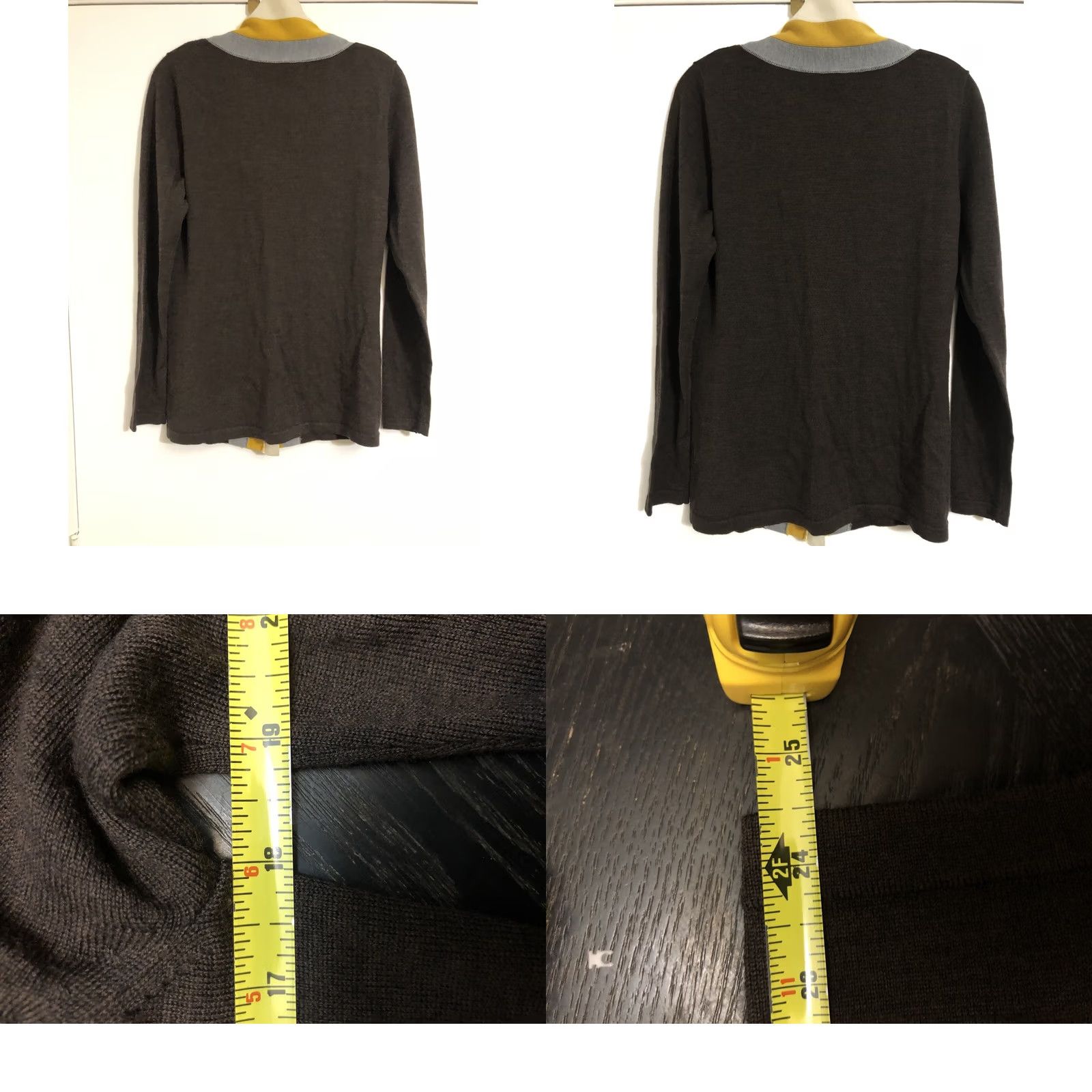 Tory Burch Tory Burch Womens Knit Sweater Button Cardigan Wool Size Medium - Brown Size M / US 6-8 / IT 42-44 - 9 Thumbnail
