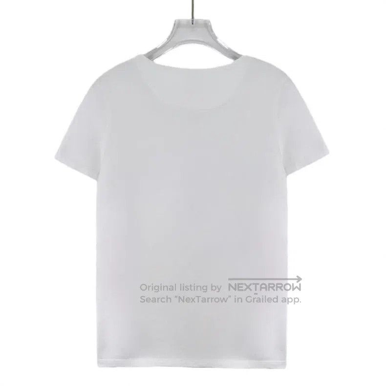 Hermes Hermes White Pocket Jacquard Cotton Crew Neck Short Sleeve Size XS / US 0-2 / IT 36-38 - 2 Thumbnail