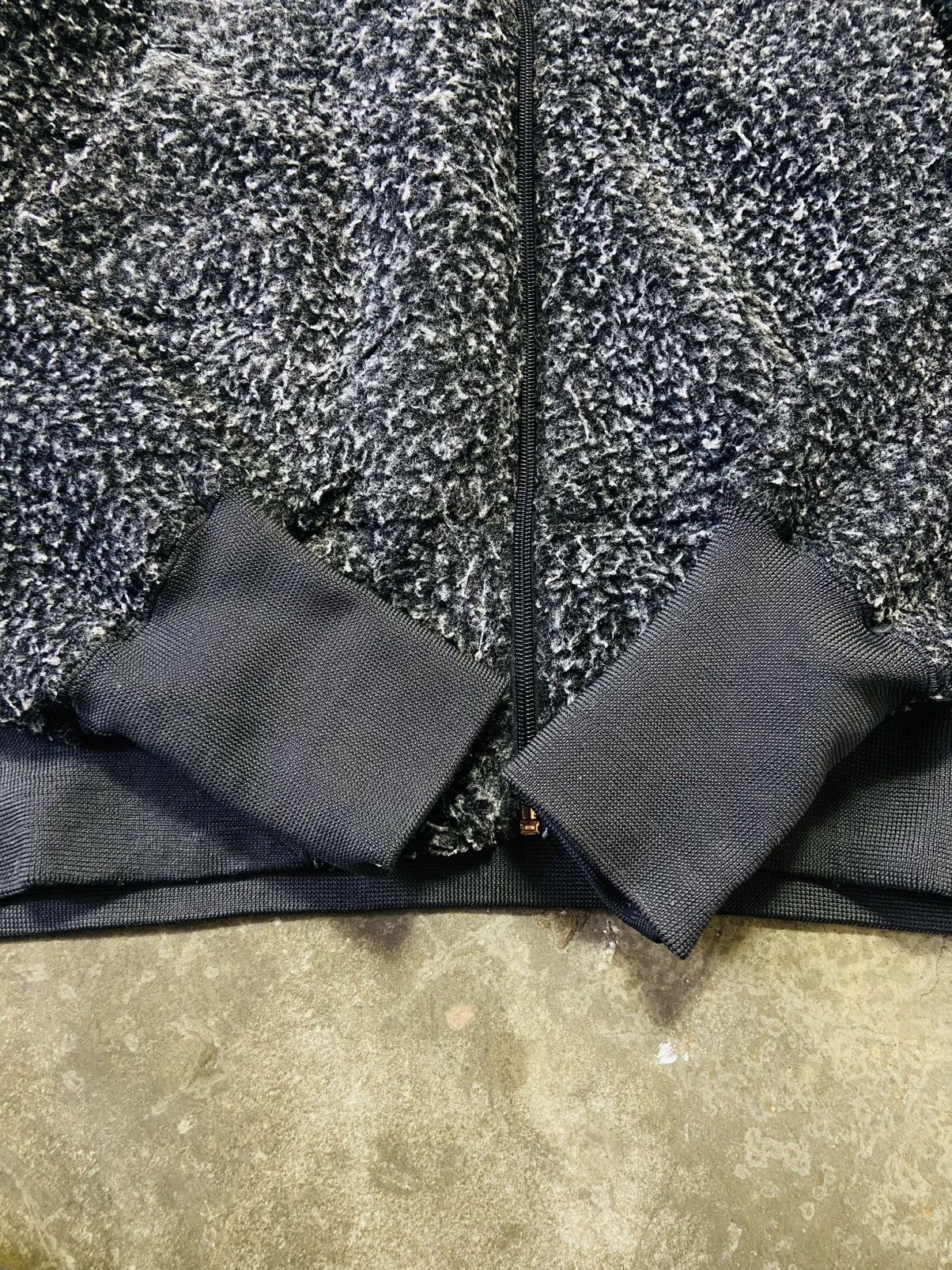 Evisu Vintage Evisu Sherpa Fleece Zip-Up Hoodie - Charcoal Marl Size US L / EU 52-54 / 3 - 13 Thumbnail