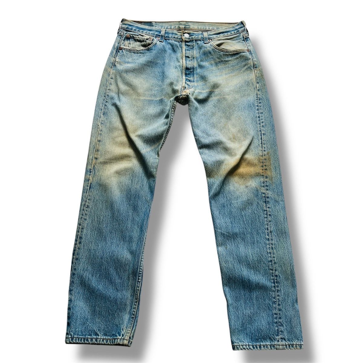 Levi's Vintage Distressed Levis 501XX 1997 Made In USA Jeans Size US 35 - 1 Thumbnail