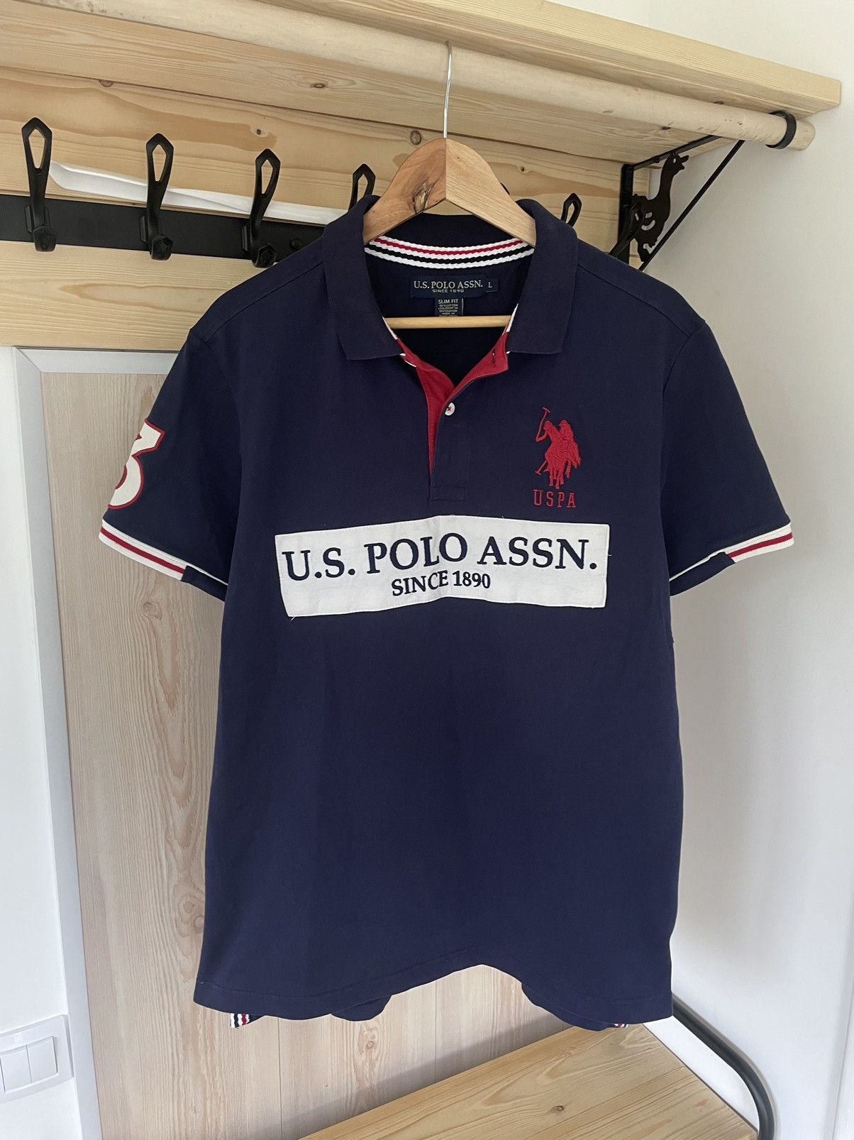 U.S. Polo Assn. Vintage Big Logo Polo Ralph Lauren USA #3 Chief Keef Size US L / EU 52-54 / 3 - 1 Thumbnail
