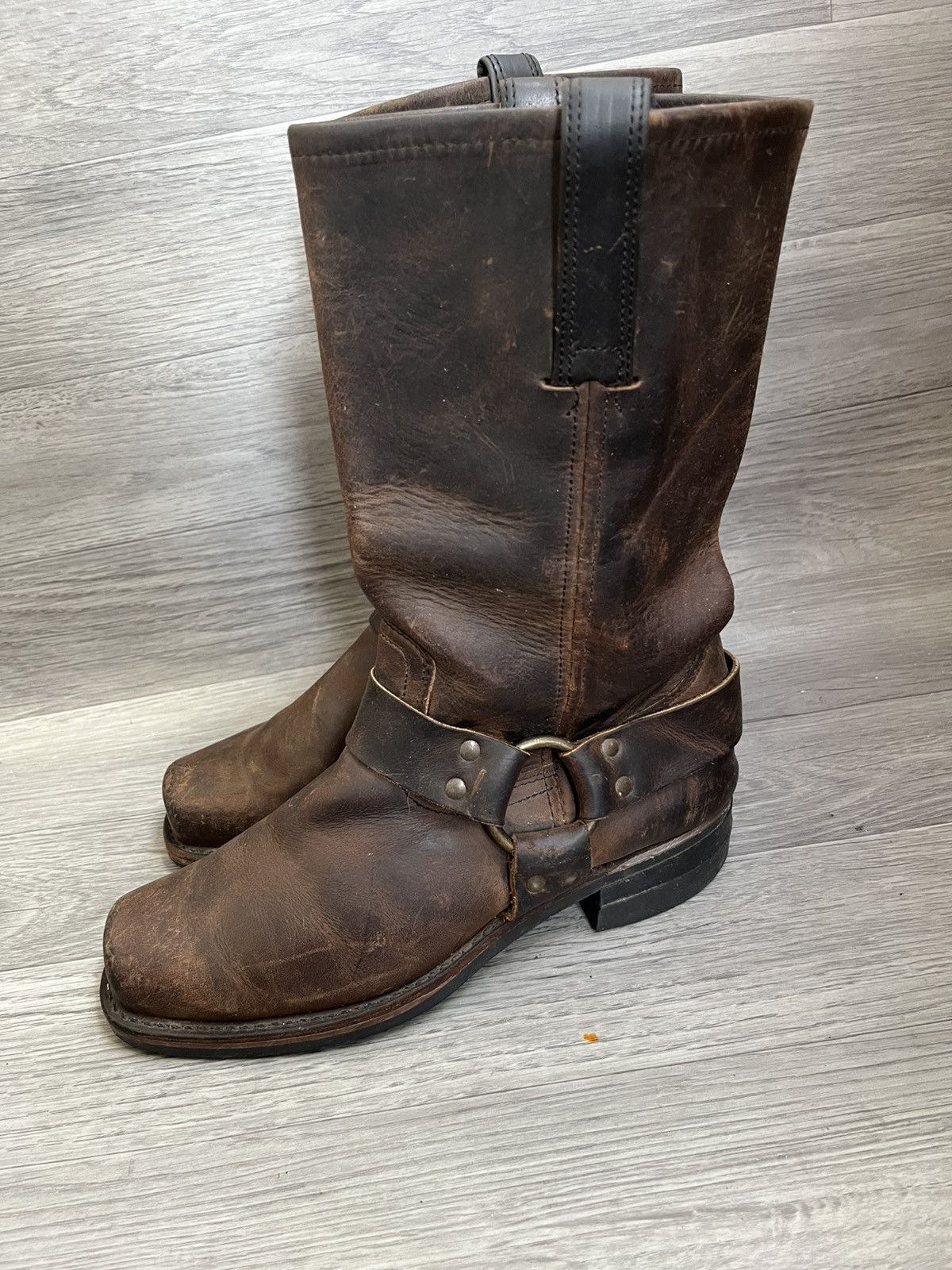 Frye Frye harness brown leather knee high boots Size US 8 / EU 41 - 8 Thumbnail