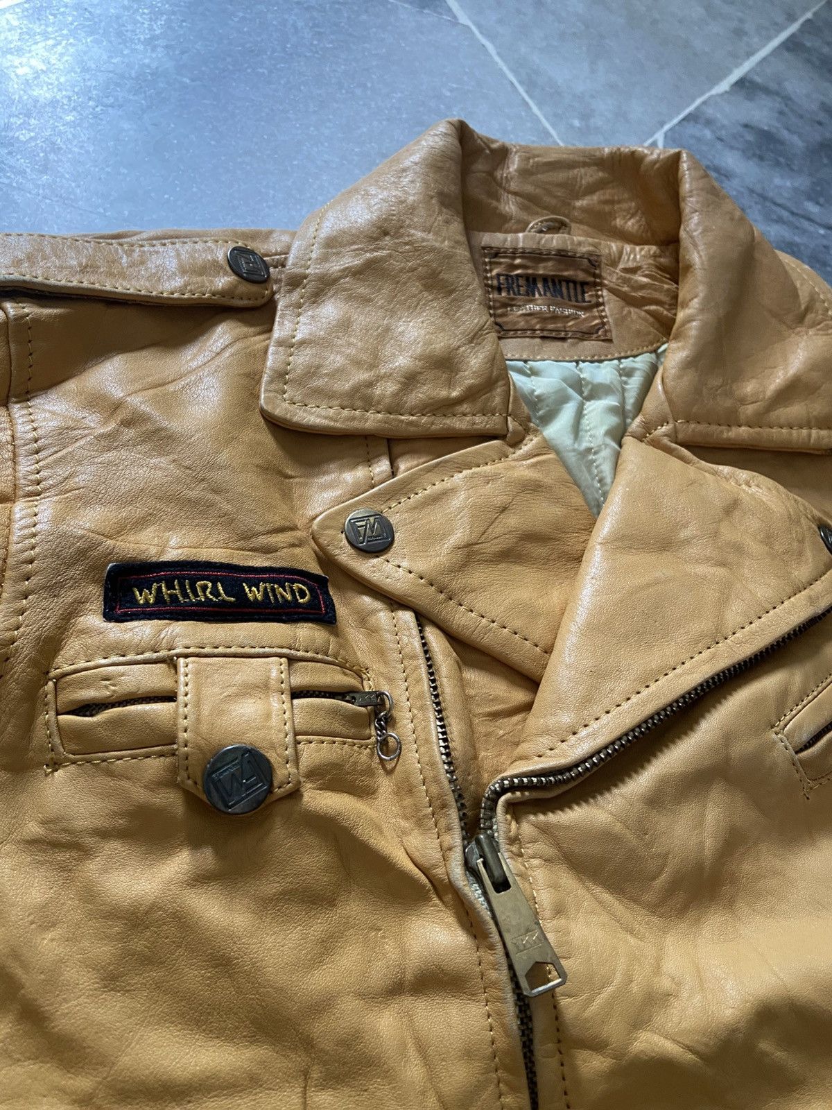 Japanese Brand Fremantle Leather Bike Jacket Size US M / EU 48-50 / 2 - 10 Thumbnail