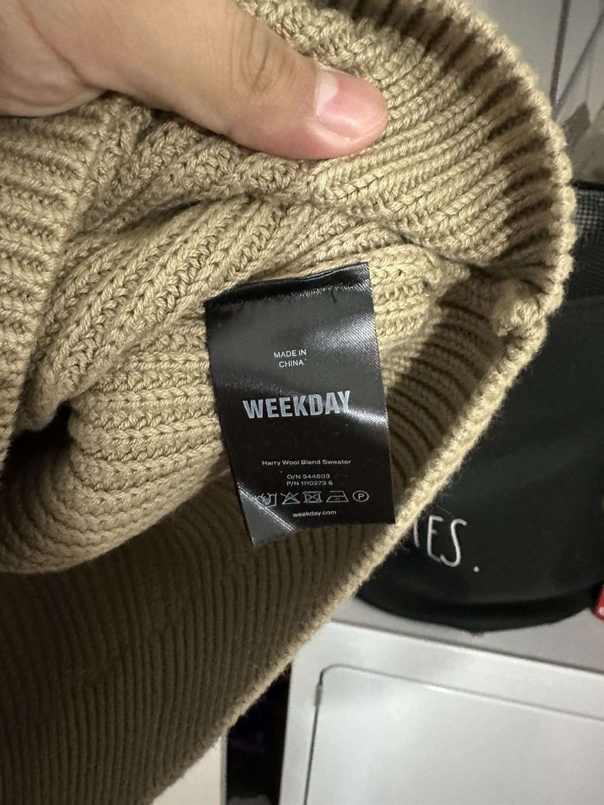 Weekday Weekday Harry Knitted Half Zip Sweater Size US L / EU 52-54 / 3 - 4 Thumbnail