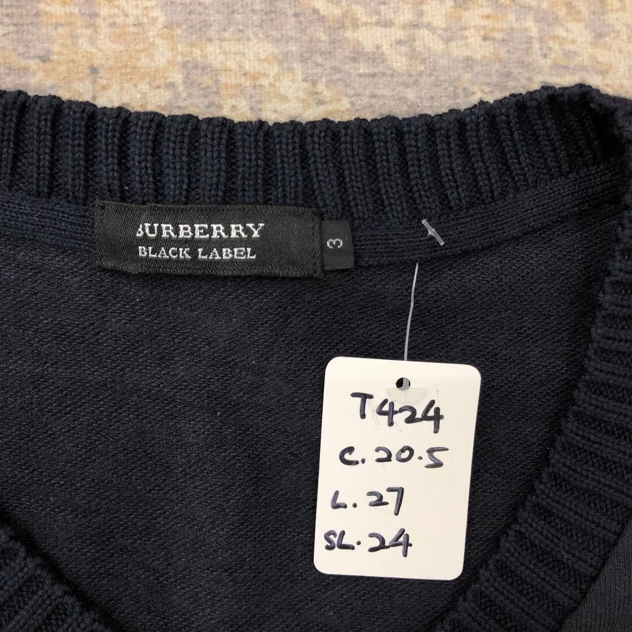 Black Label × Burberry T424 SUN FADED BURBERRY BLACK LABEL LONG SLEEVE TEE Size US M / EU 48-50 / 2 - 5 Thumbnail