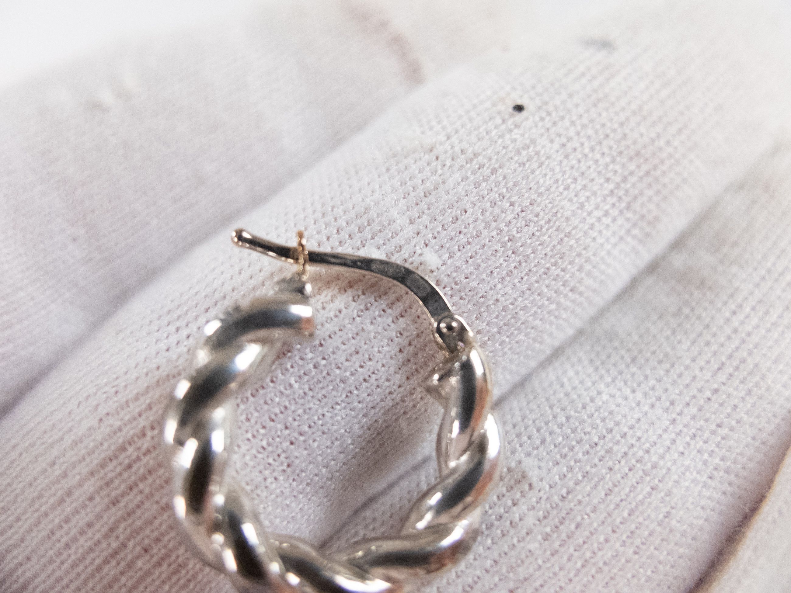Bottega Veneta BOTTEGA VENETA Twist Sterling silver hoop earrings q Size ONE SIZE - 4 Thumbnail