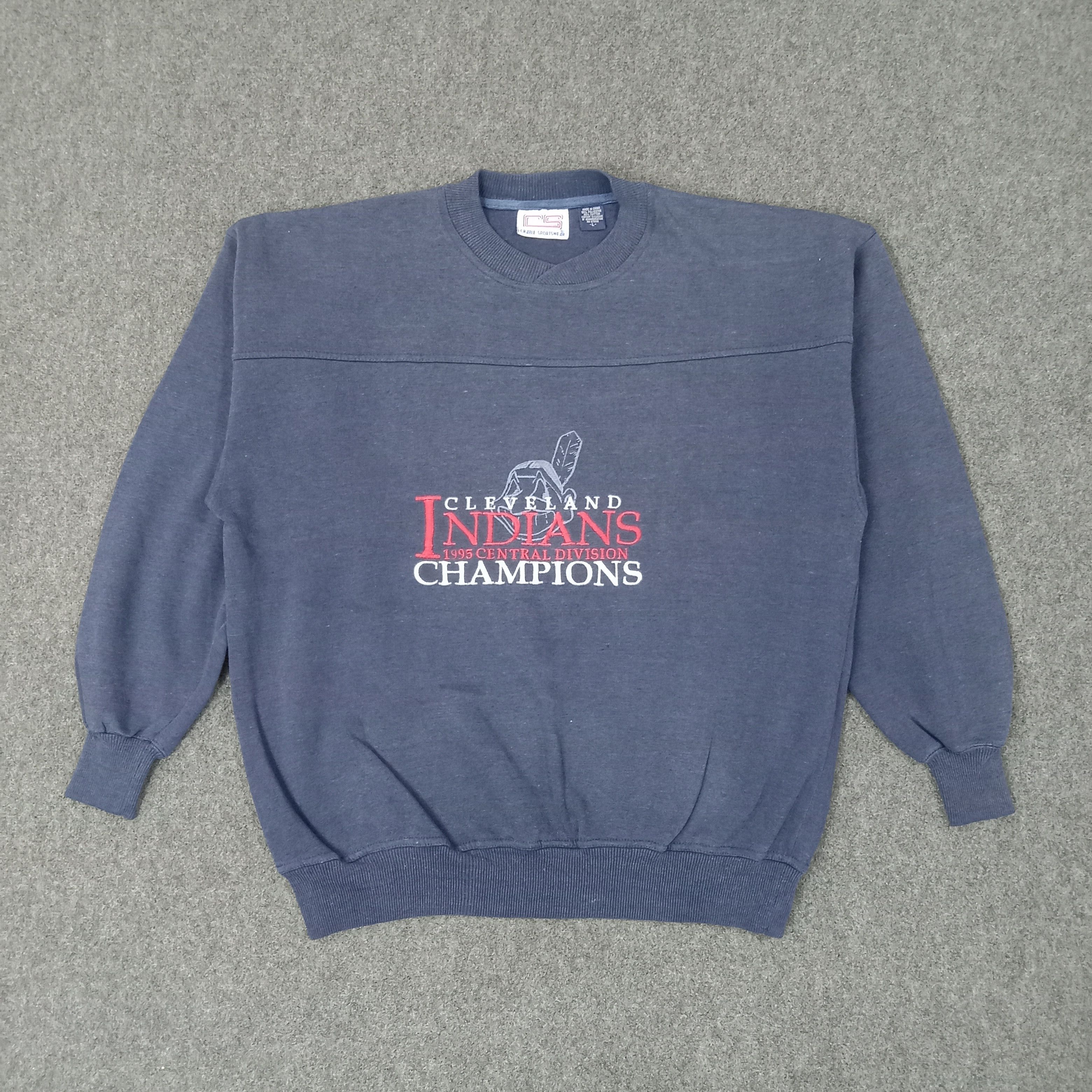 Nike Indians Cleveland American Baseball Team Sweatshirt C253N23 Size US L / EU 52-54 / 3 - 1 Thumbnail
