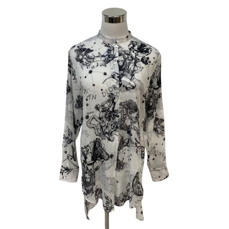 Dior Christian Dior Zodiac Print Button Up Size 36 Size XS / US 0-2 / IT 36-38 - 1 Thumbnail
