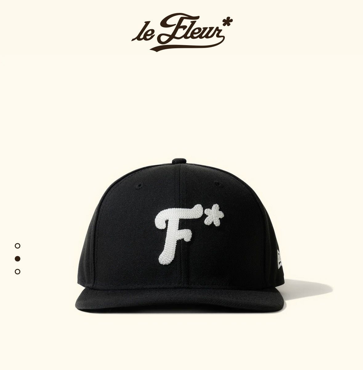 image of Golf Le Fleur Le Fleur New Era Cap 7 1/4 in Black, Men's