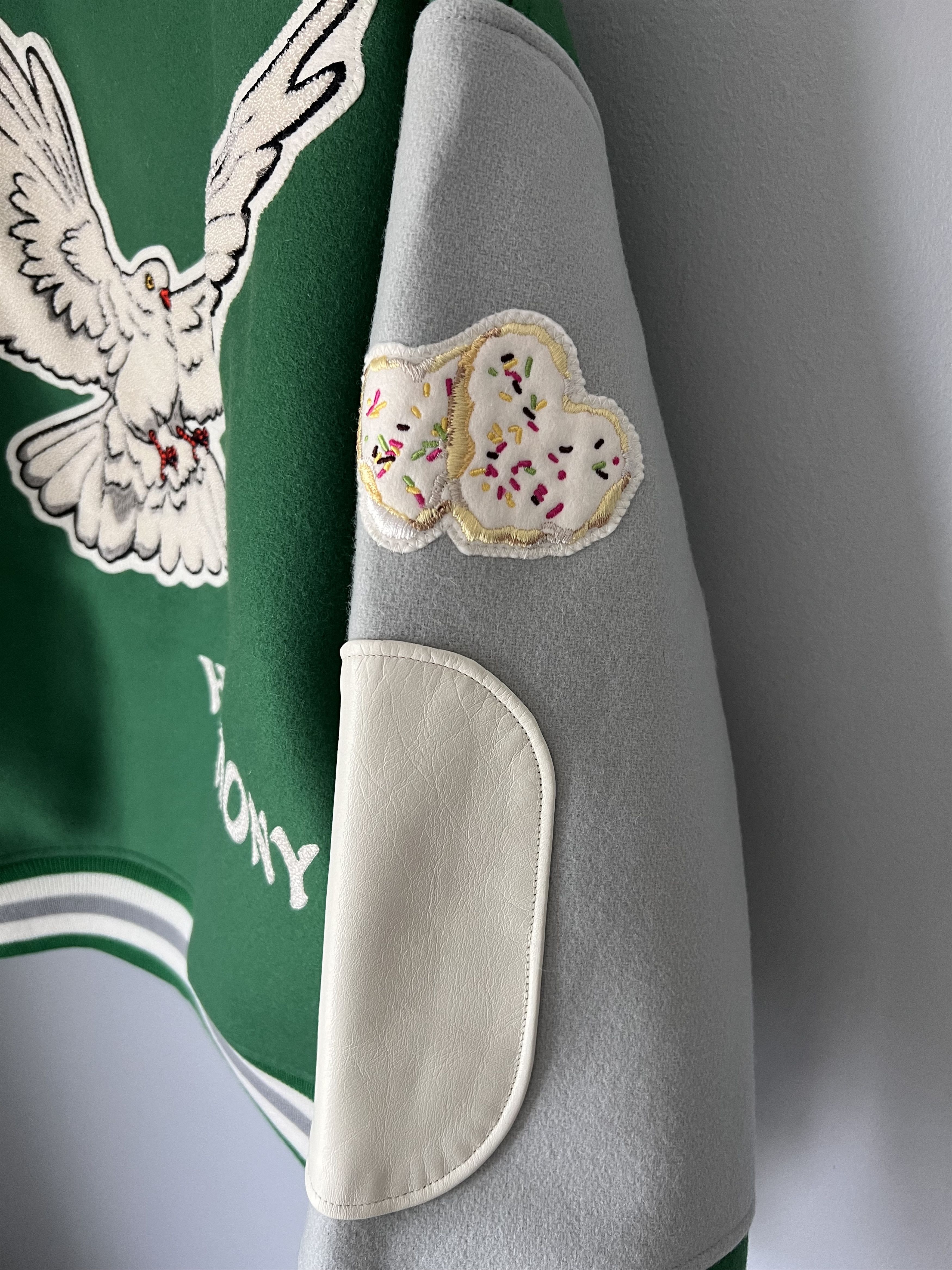 Saint Michael Saint Michael Harmony Wool Varsity Jacket in Green Size US L / EU 52-54 / 3 - 5 Thumbnail