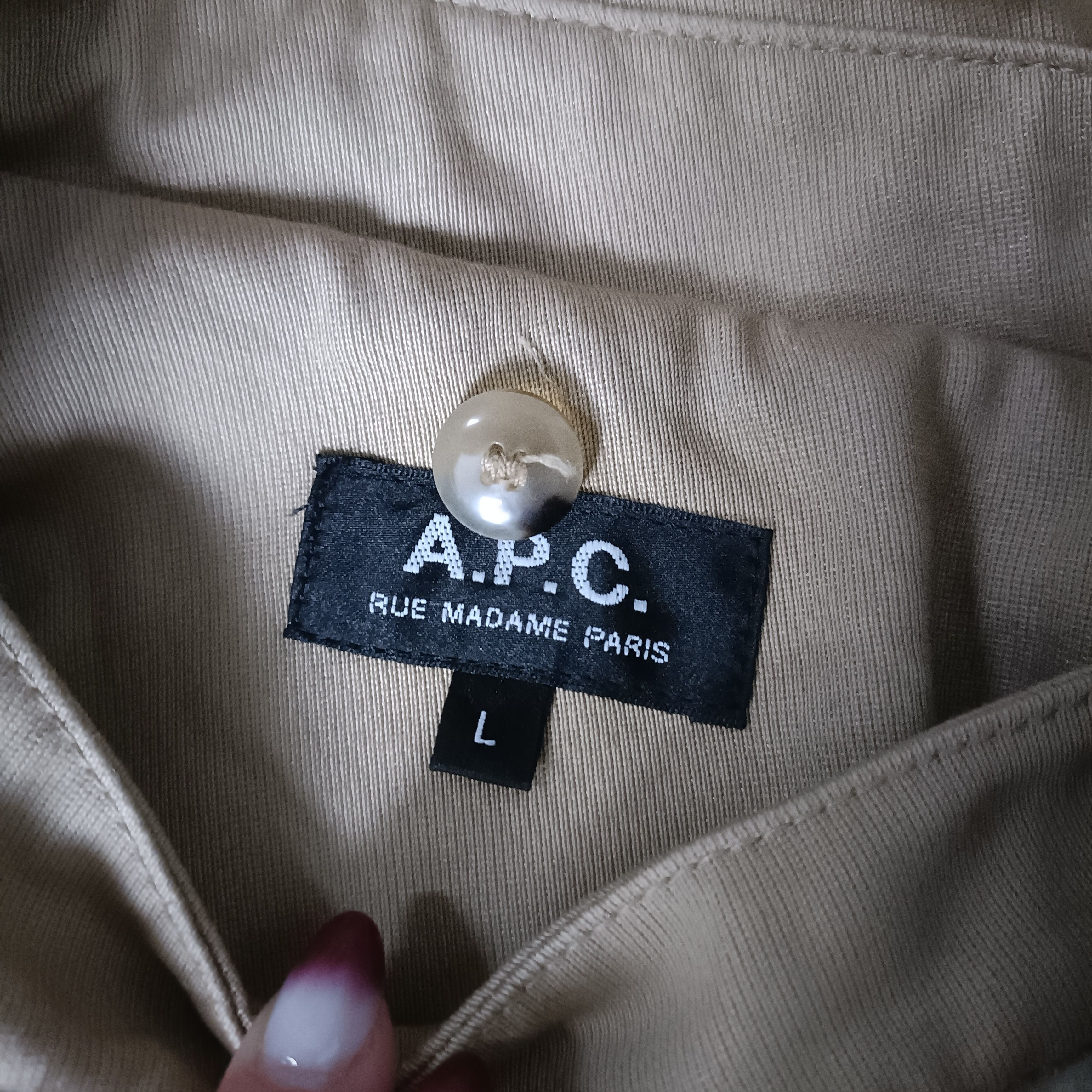 A.P.C. Men's Brown Cotton Trench ! Size US L / EU 52-54 / 3 - 5 Thumbnail