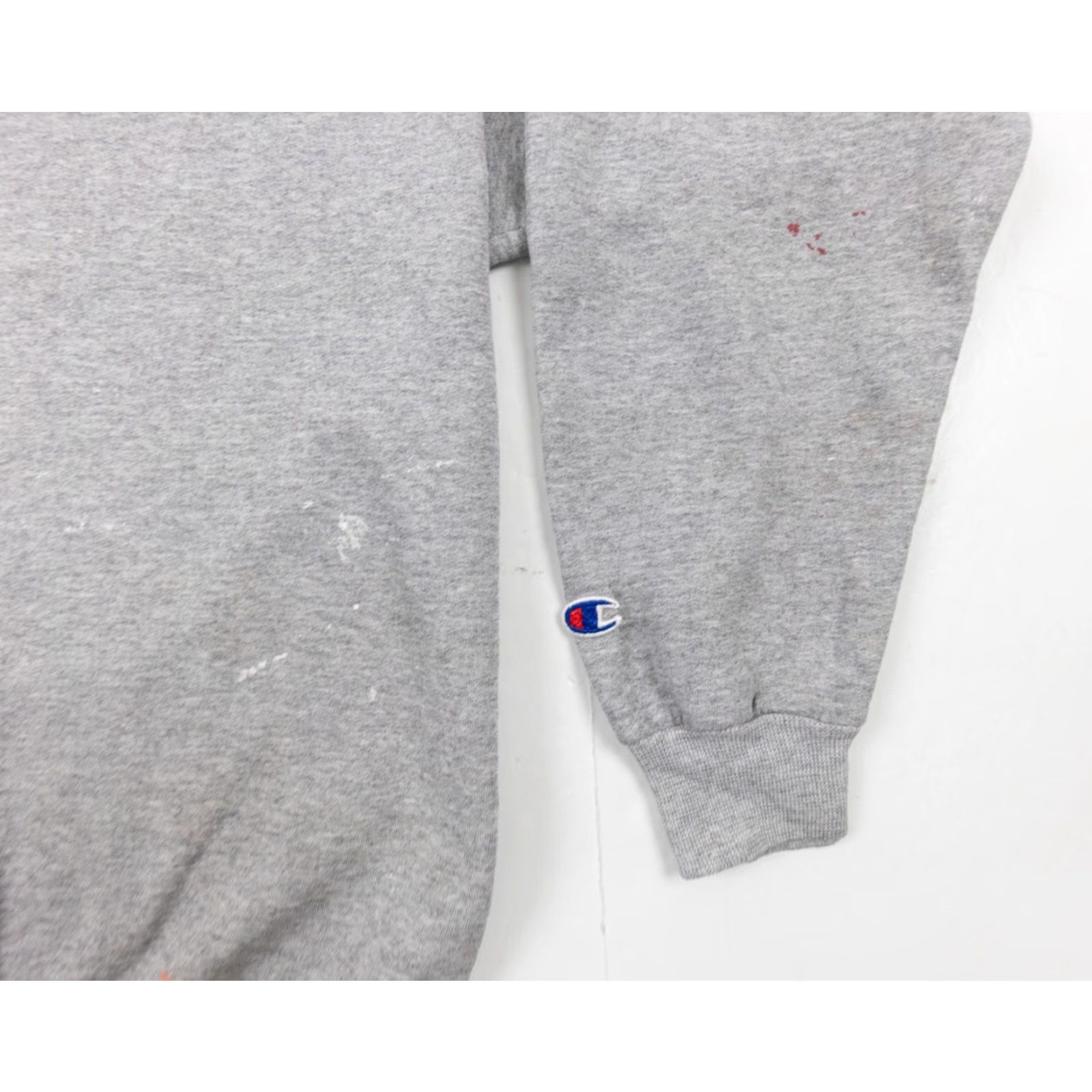 Champion VINTAGE Champion Sweatshirt Mens Adult XL Gray Crewneck 90s Paint Splatter Outdoor Sweatshirt Size US XL / EU 56 / 4 - 5 Thumbnail