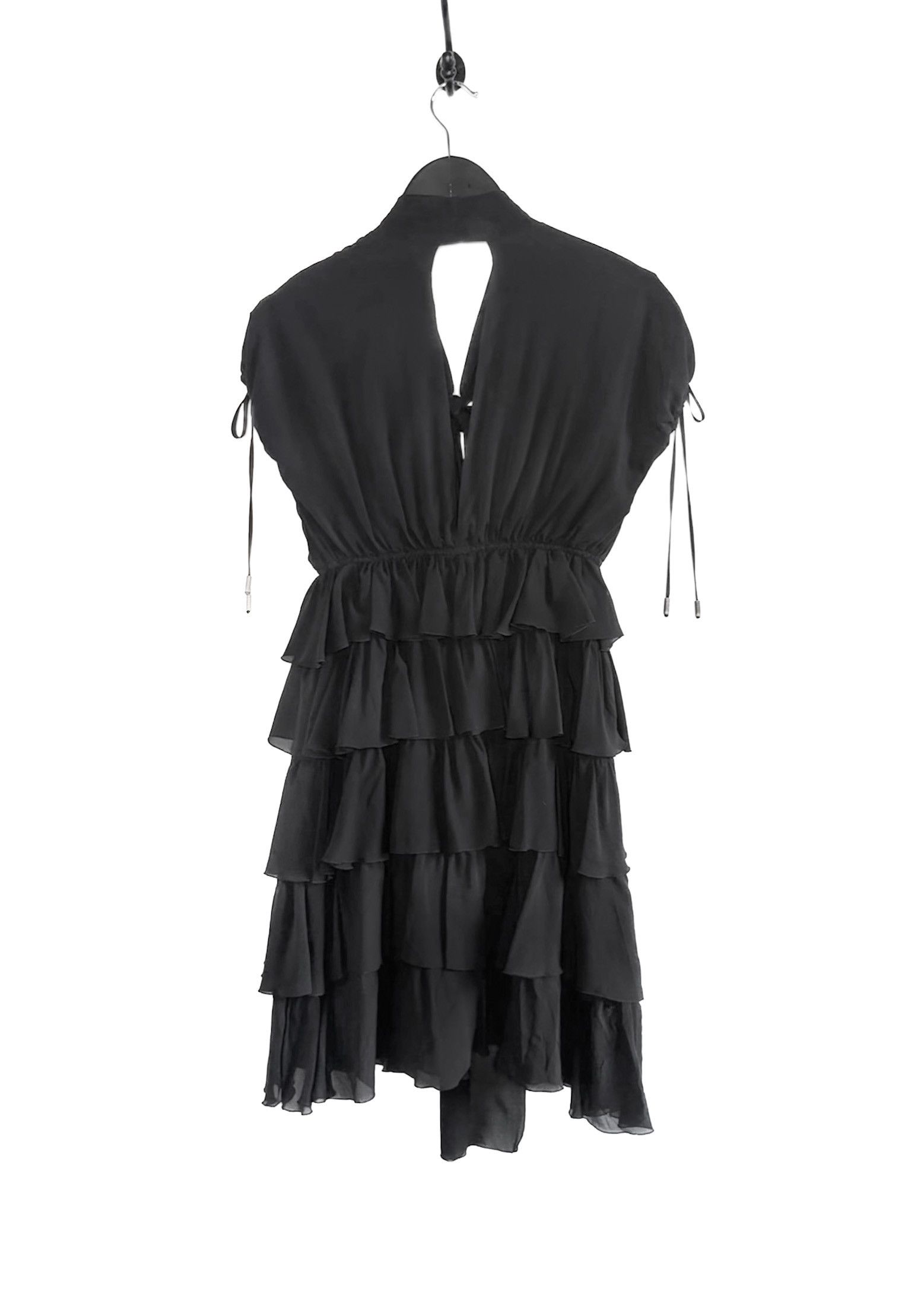 Just Cavalli Just Cavalli Black Ruffle Mini Dress Size M / US 6-8 / IT 42-44 - 3 Thumbnail
