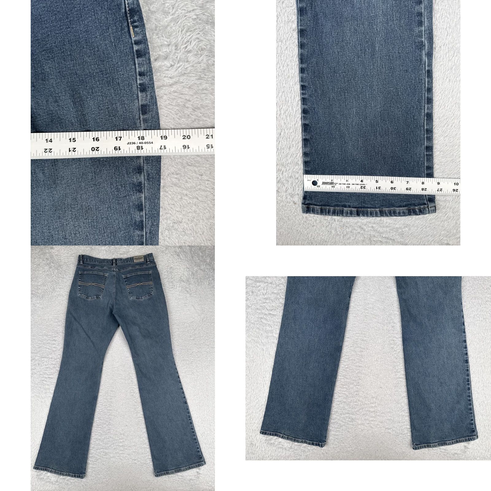 Vintage UNIONBAY Jeans Womens 29 Blue Medium Wash Mid Rise Straight Leg Denim 29x31 Size 29" - 9 Thumbnail