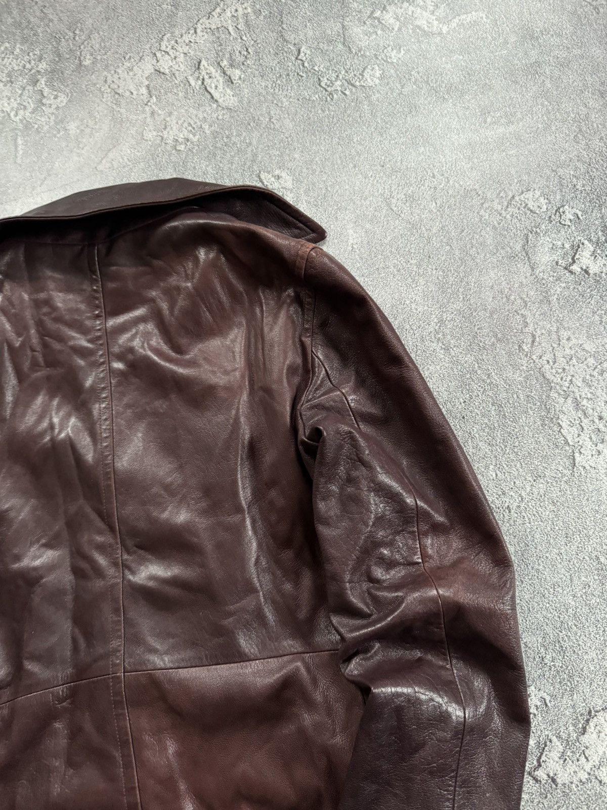 Jil Sander × Vintage Jil Sander 42 Wmns leather jacket blazer coat vintage Size M / US 6-8 / IT 42-44 - 22 Thumbnail