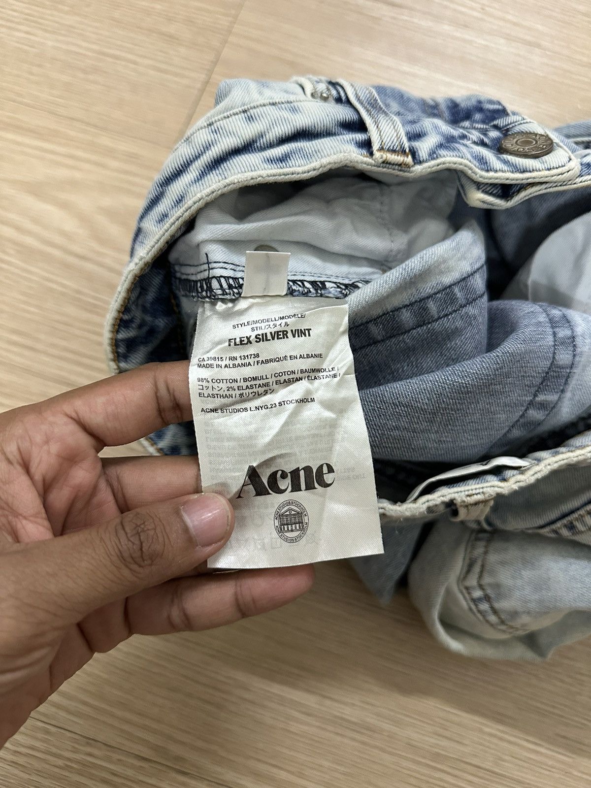 Acne Studios × Designer Beautiful Acne Studios Flex Silver Vint Skinny Jeans Size 26" / US 2 / IT 38 - 10 Thumbnail