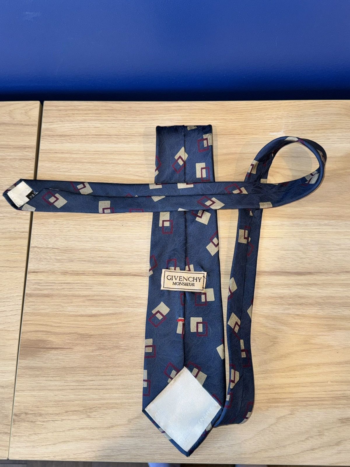 Givenchy Vintage Givenchy Monsieur Silk Tie – Designer Menswear Size ONE SIZE - 1 Thumbnail
