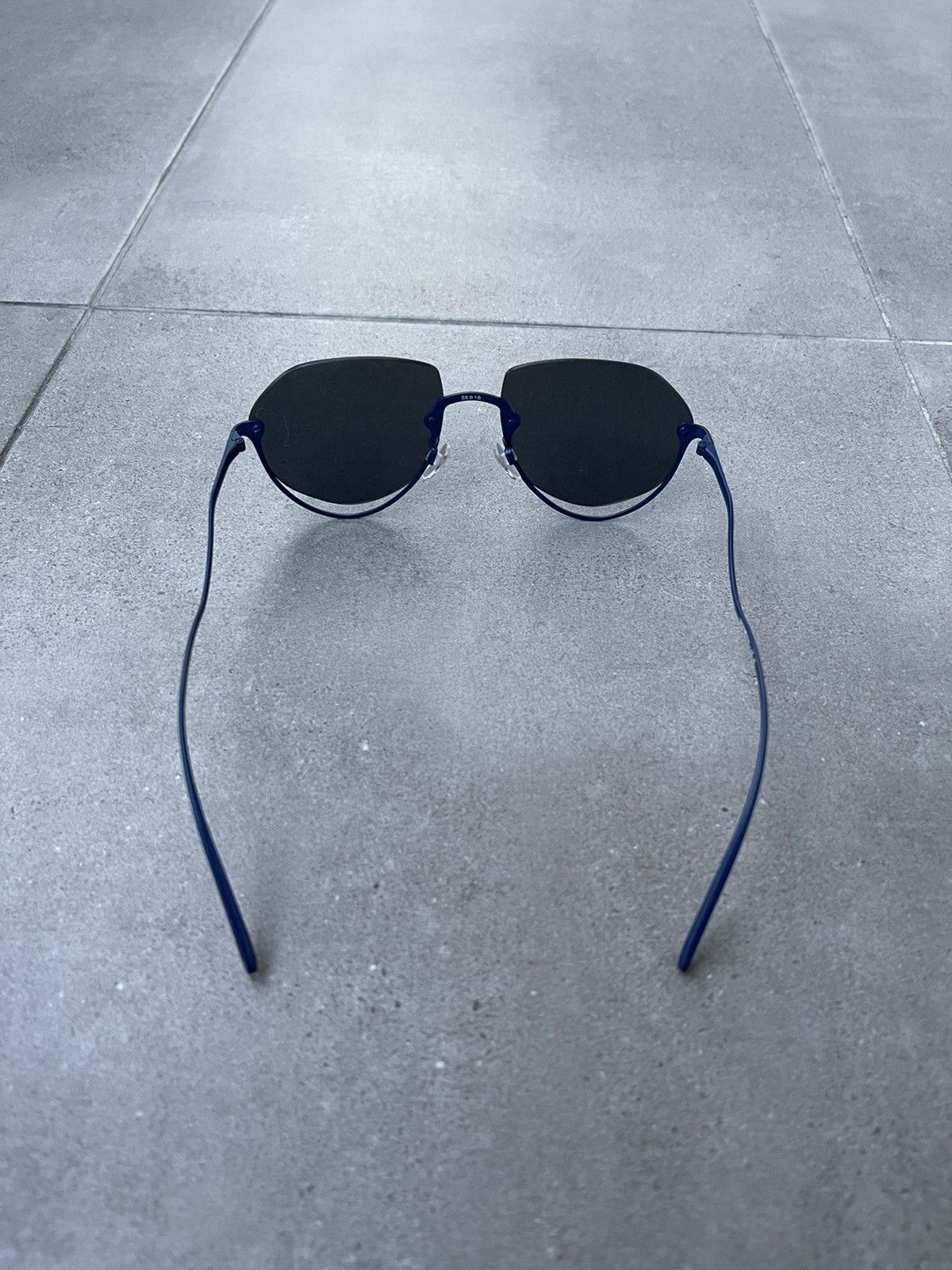 Emporio Armani Emporio Armani EA2137 3018/55 Blue Aviator Sunglasses Size ONE SIZE - 14 Thumbnail