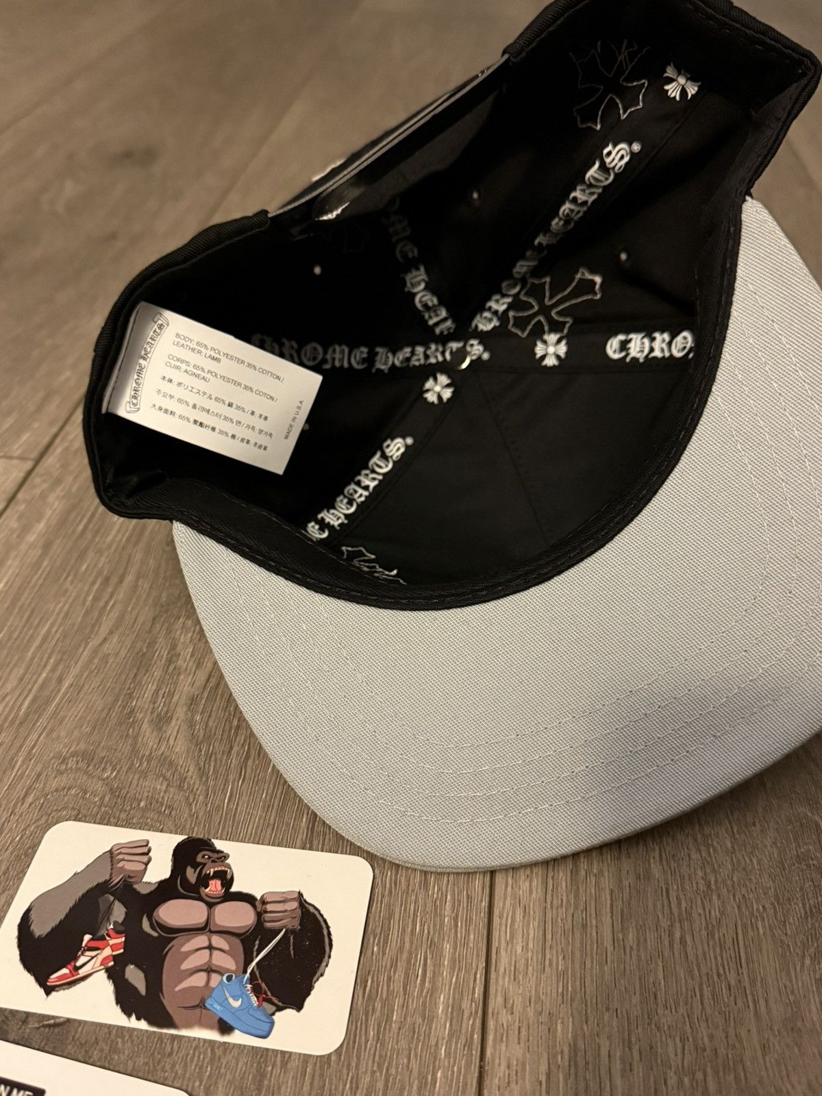 Chrome Hearts Chrome Hearts Cross Patch Hat Black Grey Size ONE SIZE - 5 Thumbnail
