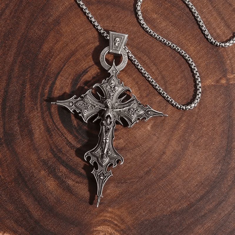 Vintage Cross Pendant Good Friday Necklace Size ONE SIZE - 1 Thumbnail