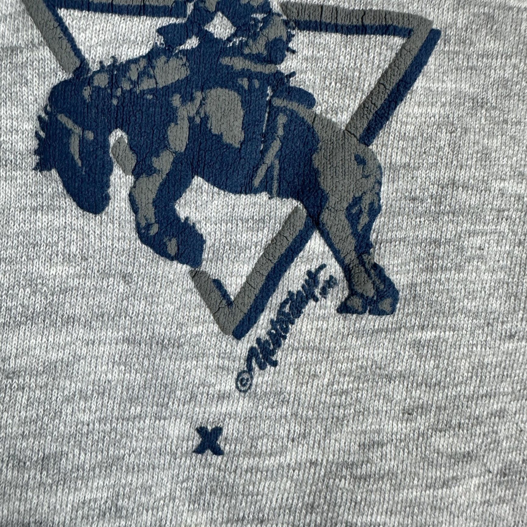 Vintage VINTAGE Yesterday's San Antonio Texas Sweatshirt Mens M Gray Crewneck Pullover Western Cowboy Graphic Print Cotton Blend Fleece Size US M / EU 48-50 / 2 - 4 Thumbnail
