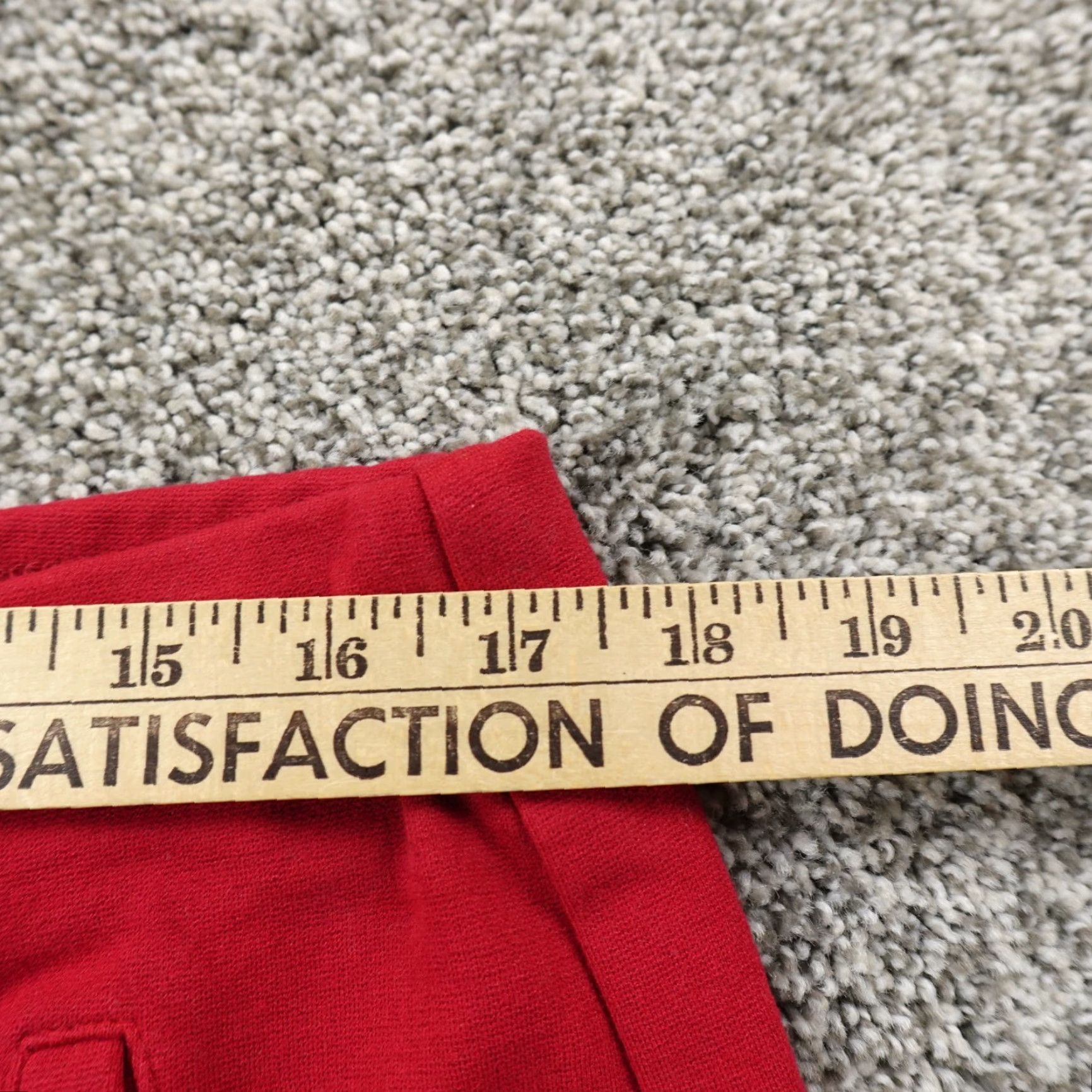 Vintage Chicos Pants Womens 2 Red Pull On Chino Trousers Knit Comfort Stretch Flex Waist Pants Regular Red Women Chino Modern Preppy Size 26" / US 2 / IT 38 - 5 Thumbnail