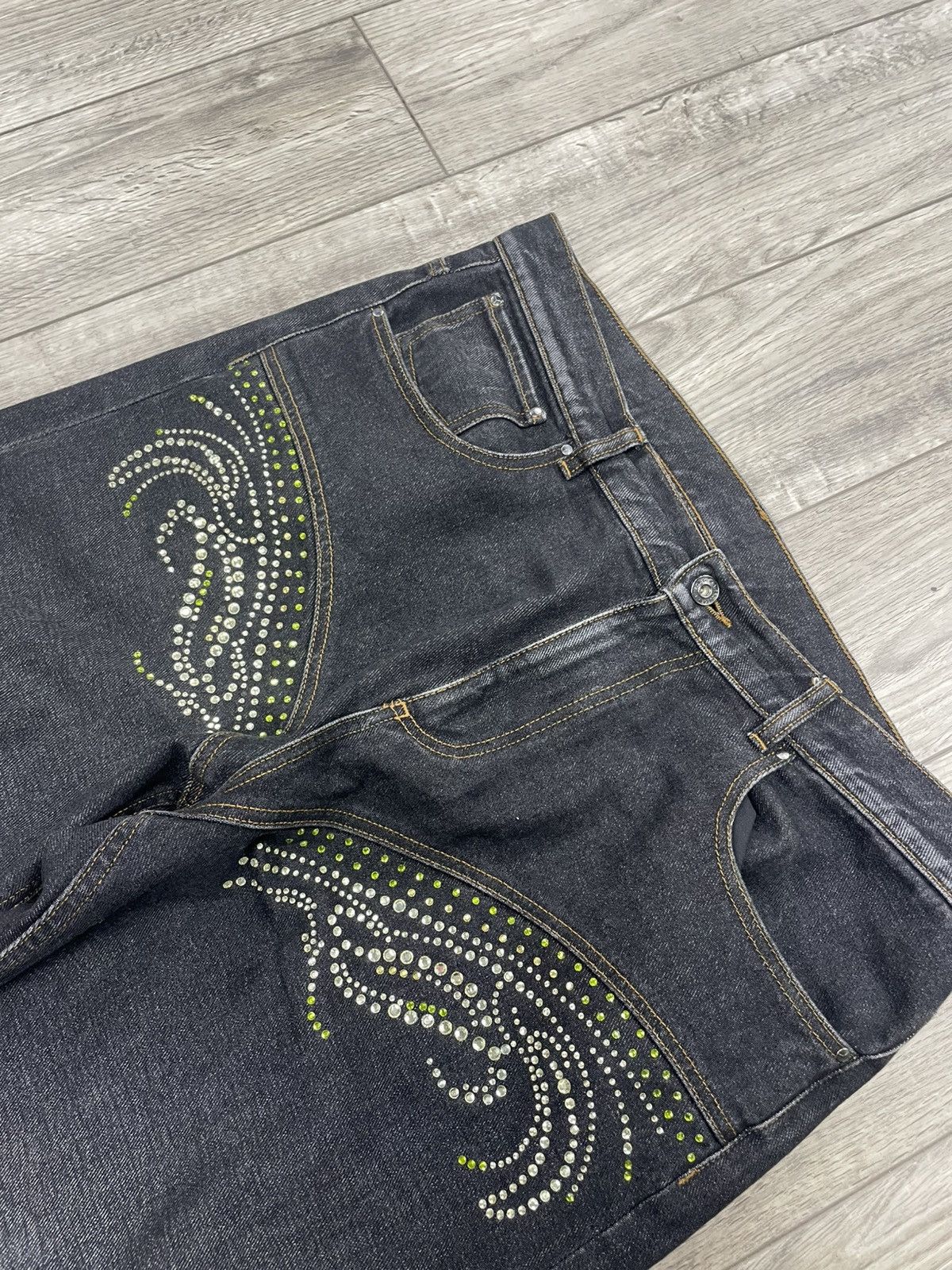 Y/Project 36-Y/Project Rhinestone Black Jeans Size US 36 / EU 52 - 3 Thumbnail