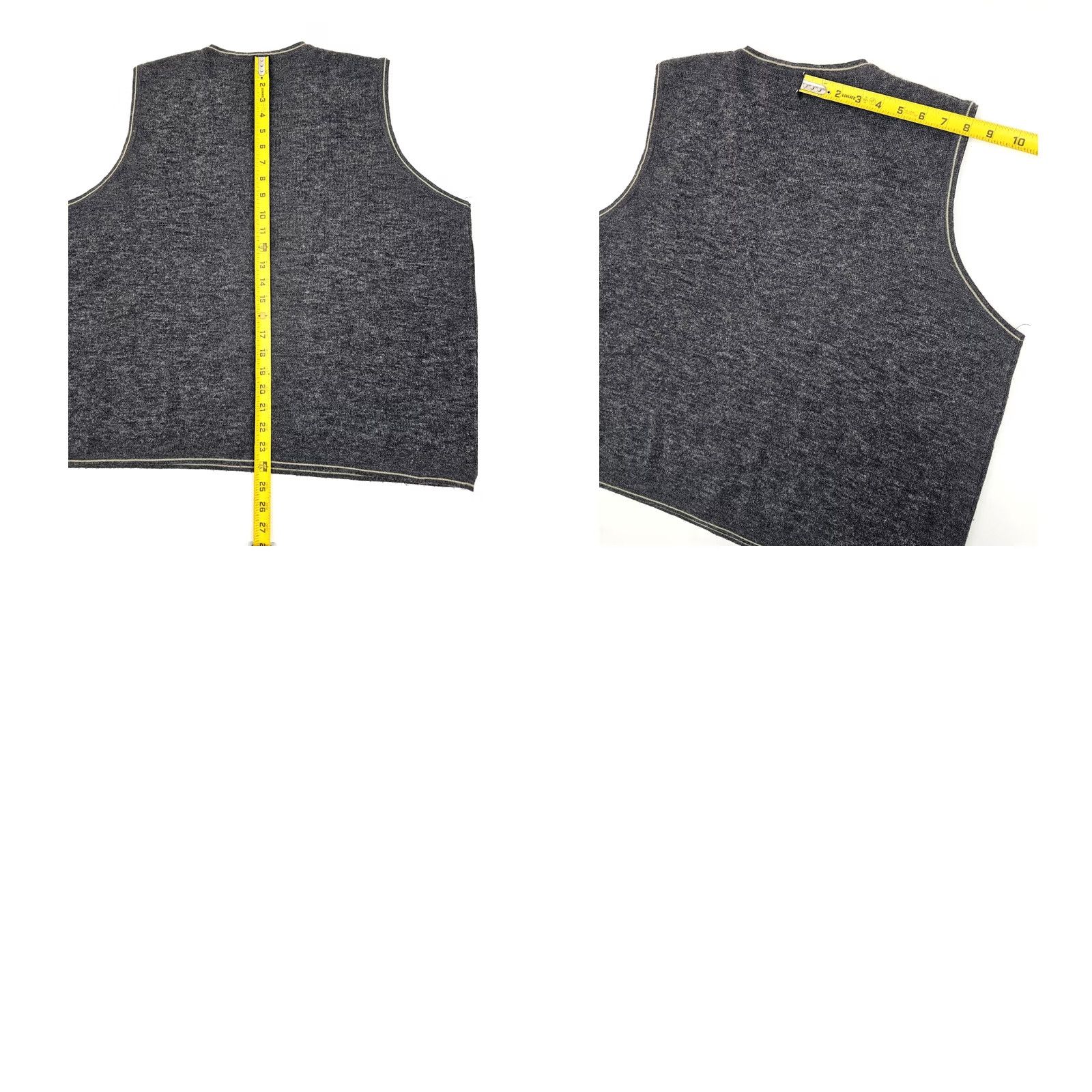 Vintage Vtg Benchline Vest Men L Gray Wool Blend Sleeveless V Neck Heathered Washable Size US L / EU 52-54 / 3 - 8 Thumbnail
