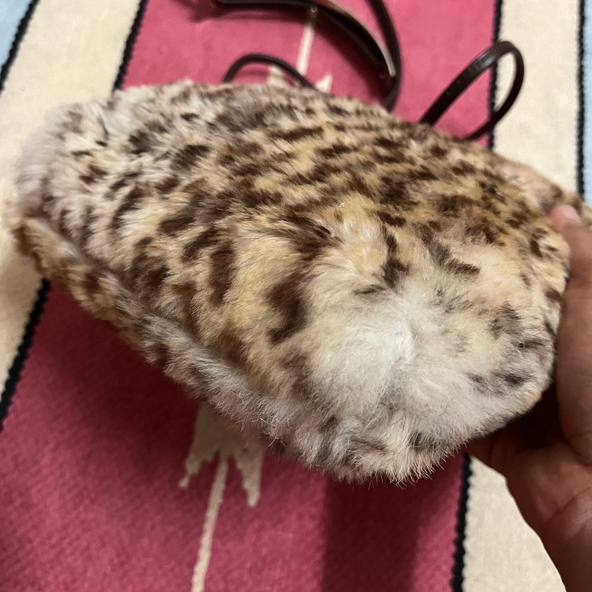 Alexander McQueen × Vintage Authentic Vintage Alexander McQueen Fur Leopard Leather Bag Size ONE SIZE - 4 Thumbnail
