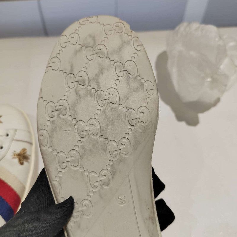 Gucci Gucci Ace Bee and Star Low-Top Sneakers Size US 5 / IT 35 - 9 Thumbnail