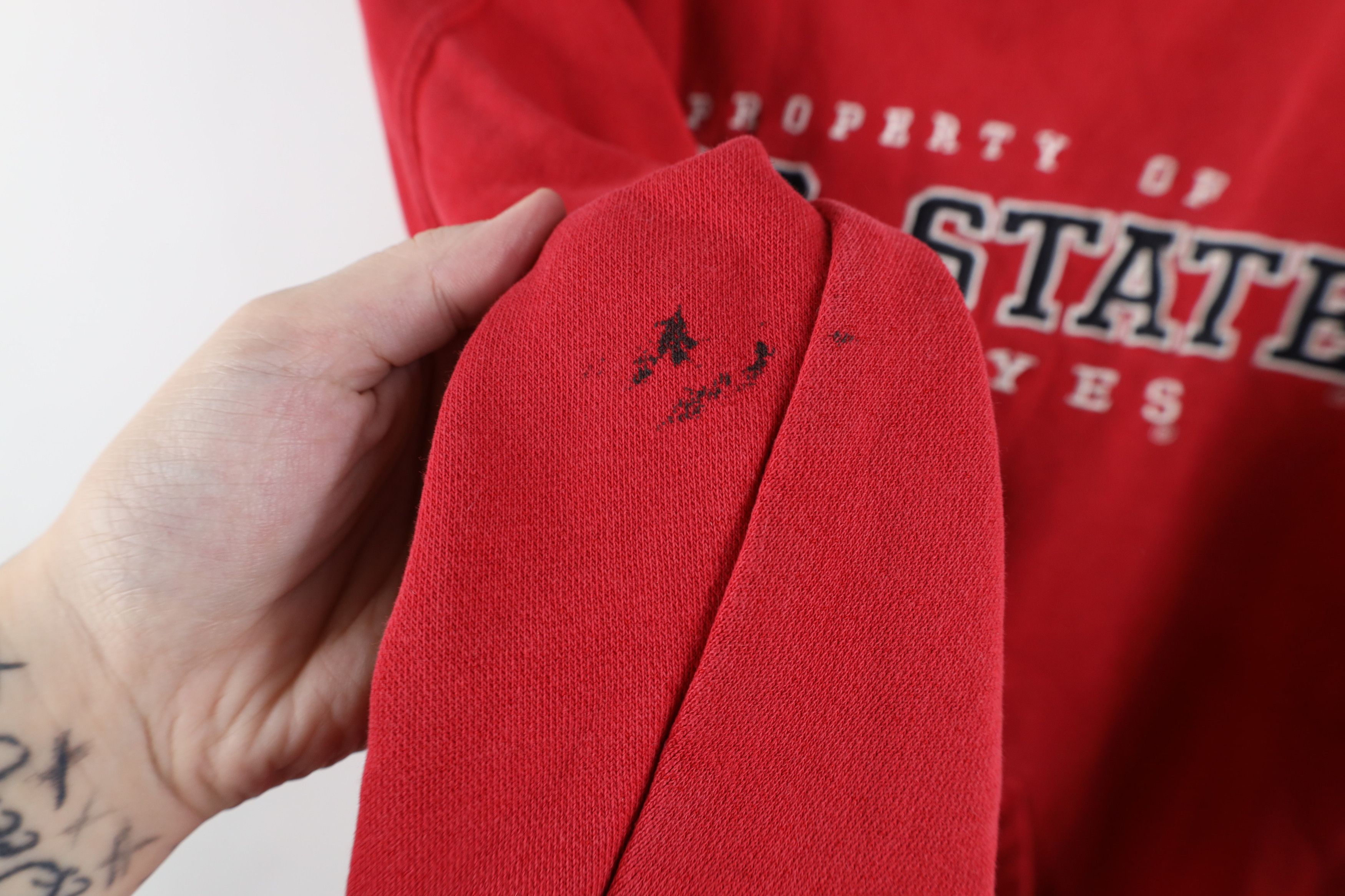 Vintage Vintage 90s Spell Ohio State University Hoodie Sweatshirt Size US L / EU 52-54 / 3 - 11 Thumbnail