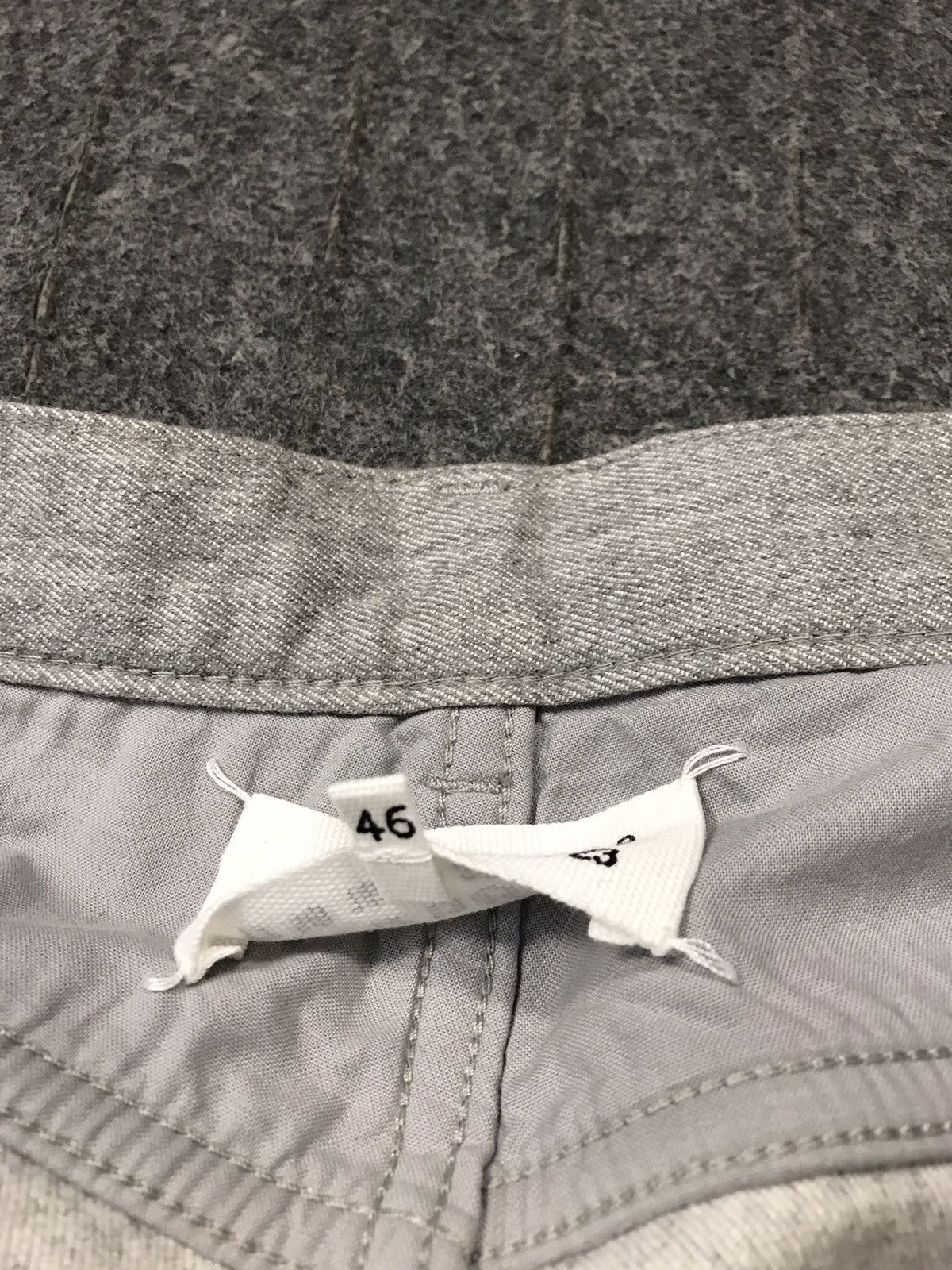 Designer Maison Martin Margiela 14 Grey Denim Buttonfly Straight Cut Size US 30 / EU 46 - 8 Thumbnail