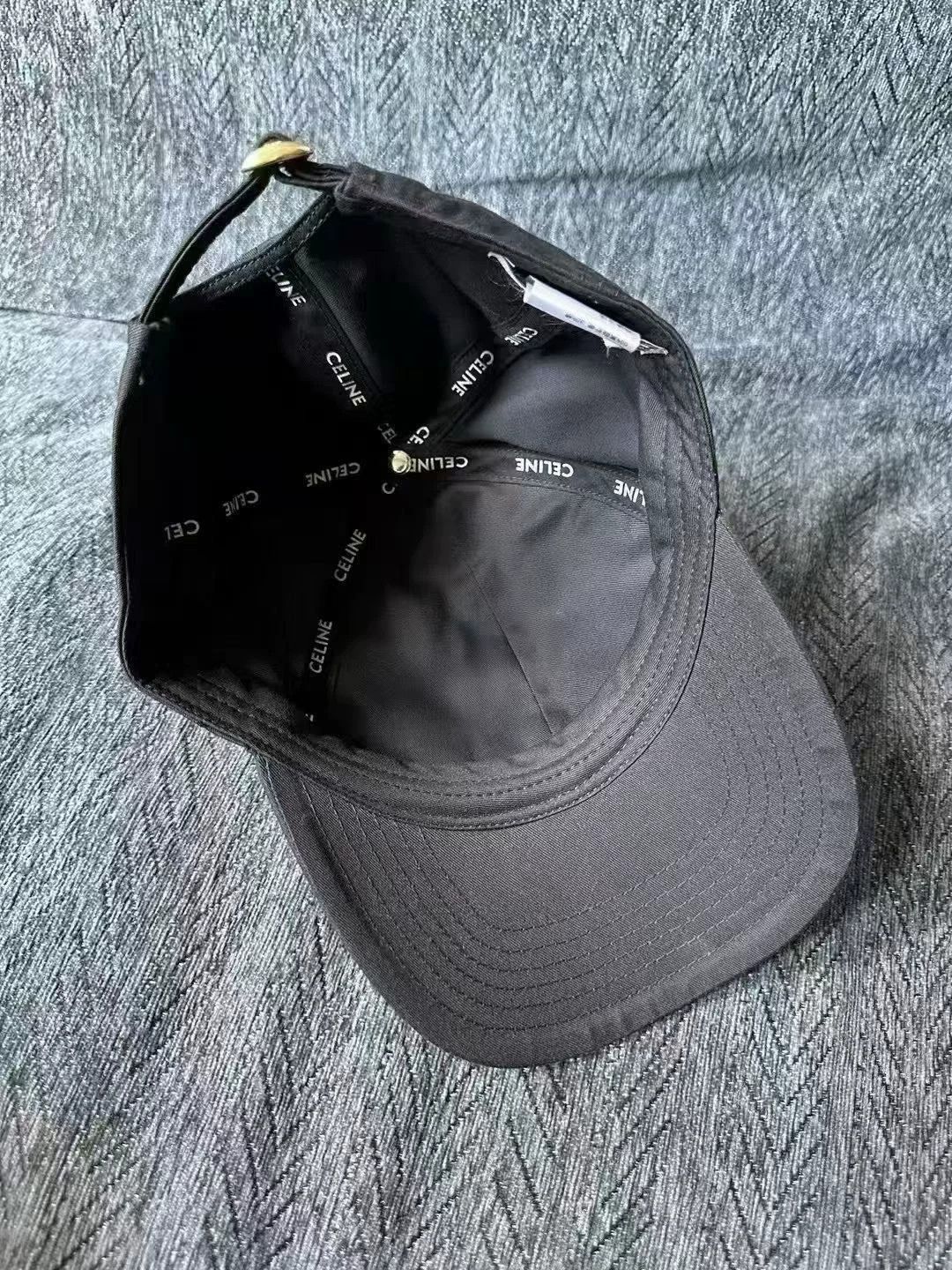 Celine Celine Black Baseball Cap L Stored Size ONE SIZE - 3 Thumbnail