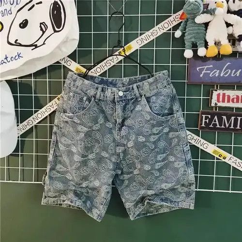 Japanese Brand Kahori x Riho Flower denim shorts embroidered pants Size US 28 / EU 44 - 3 Thumbnail