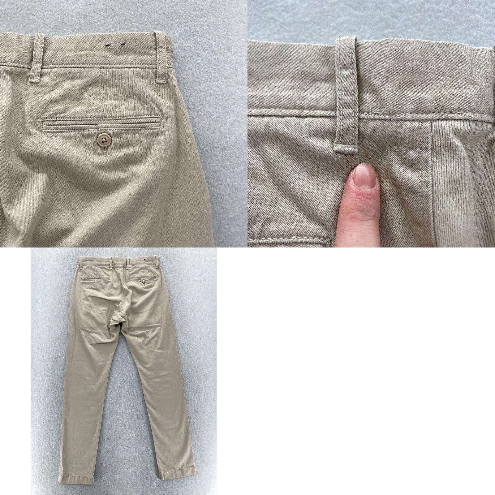 J.Crew J.Crew 484 Chino Pants Mens 30x32 Slim Straight Beige Stretch Preppy Travel Shirt? Size US 30 / EU 46 - 9 Thumbnail