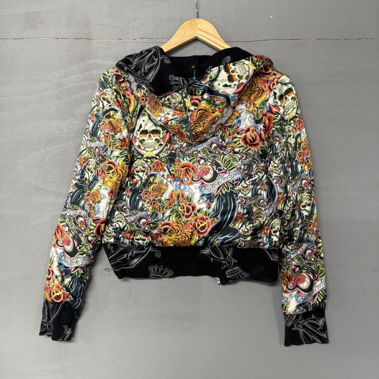 Ed Hardy Ed Hardy Reversible Christian Audigier Tattoo Hoodie Small Size S / US 4 / IT 40 - 2 Thumbnail