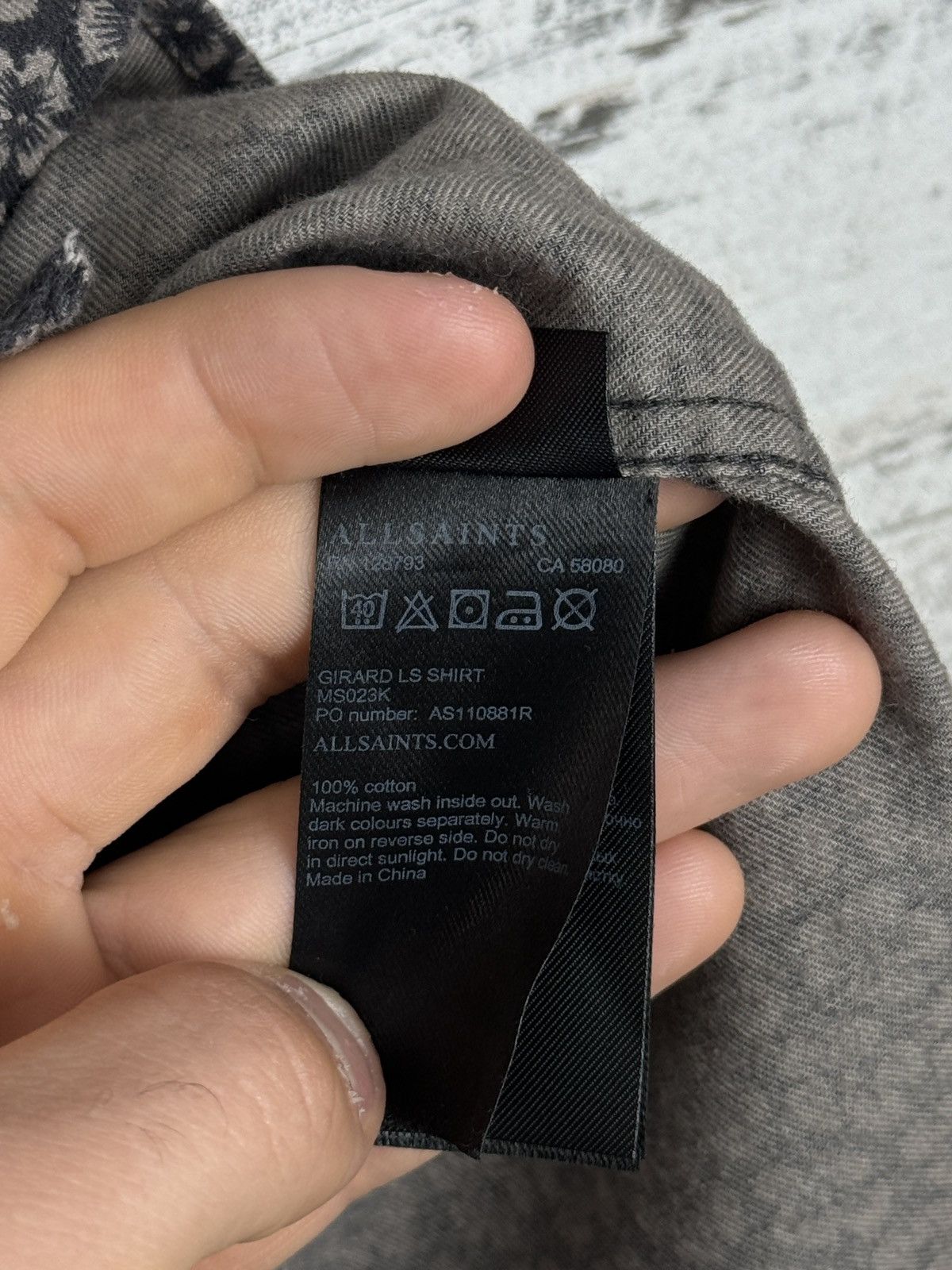 Allsaints Mens AllSaints GIRARD LS SHIRT button up luxury Hawaiian Size US L / EU 52-54 / 3 - 8 Thumbnail