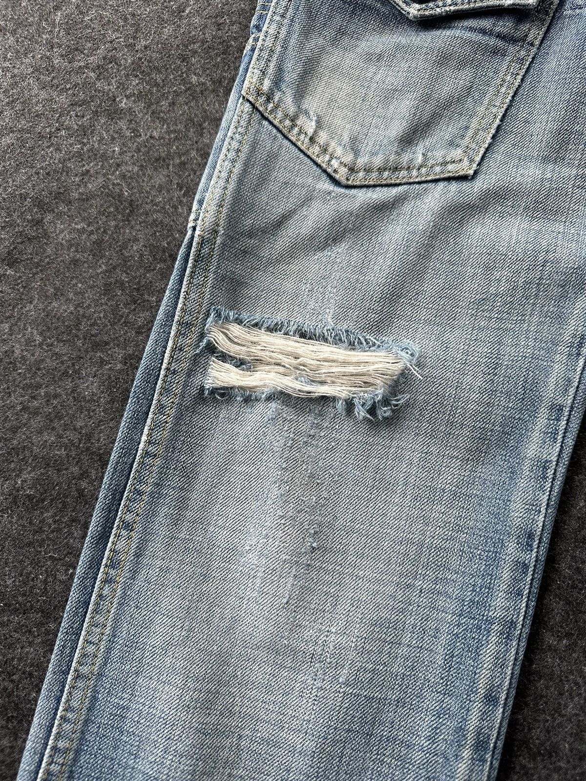 Beauty Beast × If Six Was Nine × Vintage Vintage Bartack Bushpant Faded Washed Denim D442 Size US 30 / EU 46 - 10 Thumbnail