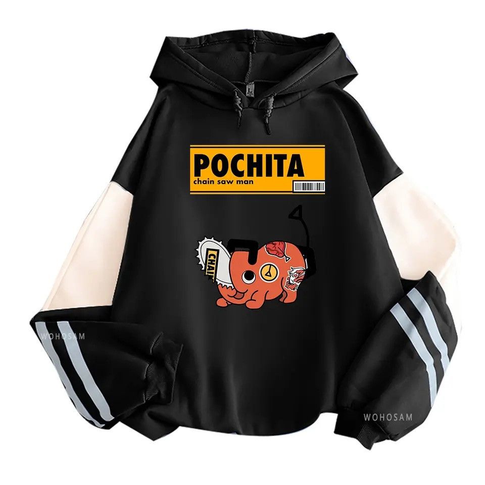 Japanese Brand × Vintage Pochita Chainsaw Hoodies Size US L / EU 52-54 / 3 - 1 Thumbnail