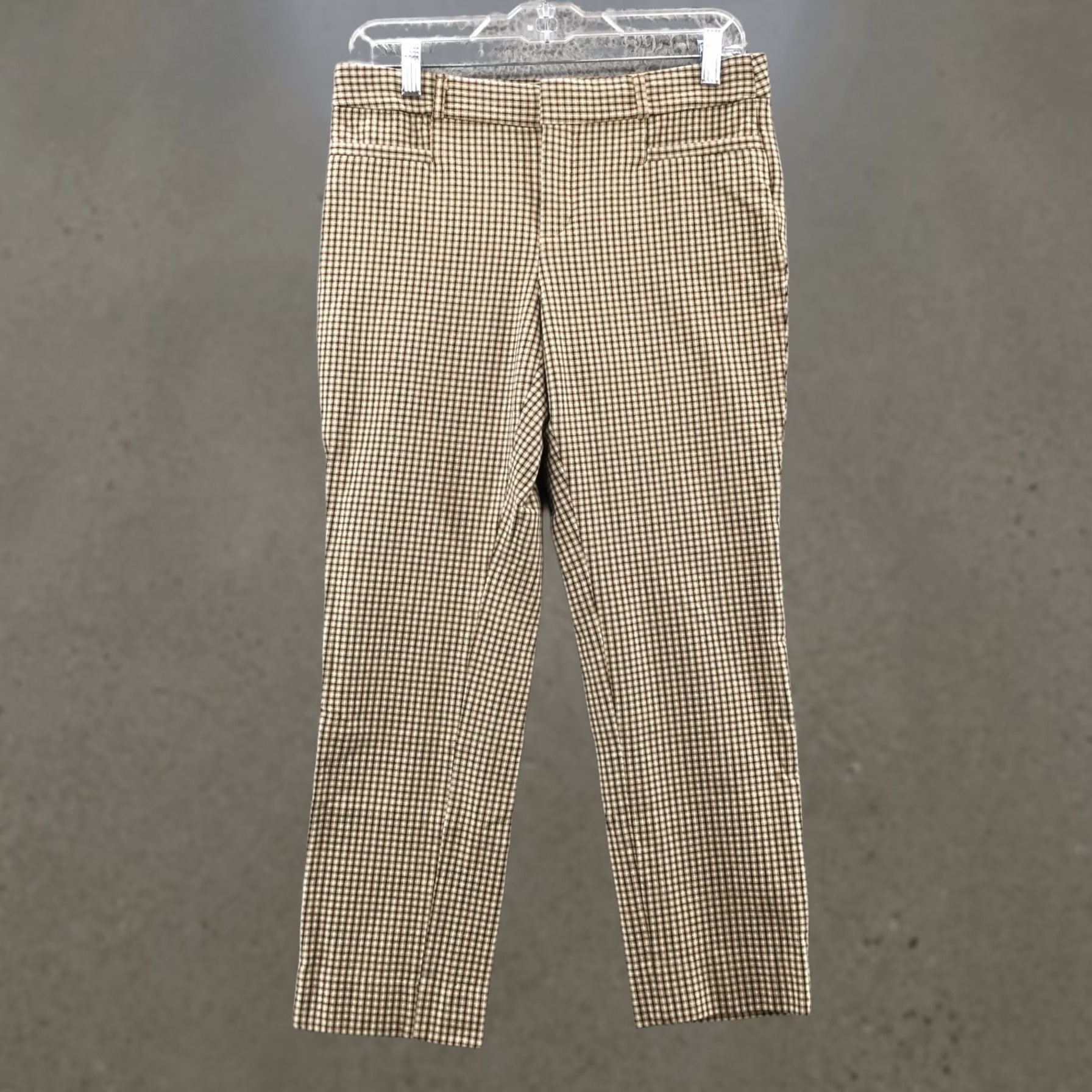 Banana Republic Banana Republic Dress Pants Shirt? Actually Pants Womens 6 Brown Plaid Zip Fly Trouser Dress Pants Banana Republic Women 6 Brown Plaid Zip Fly Size 28" / US 6 / IT 42 - 1 Thumbnail