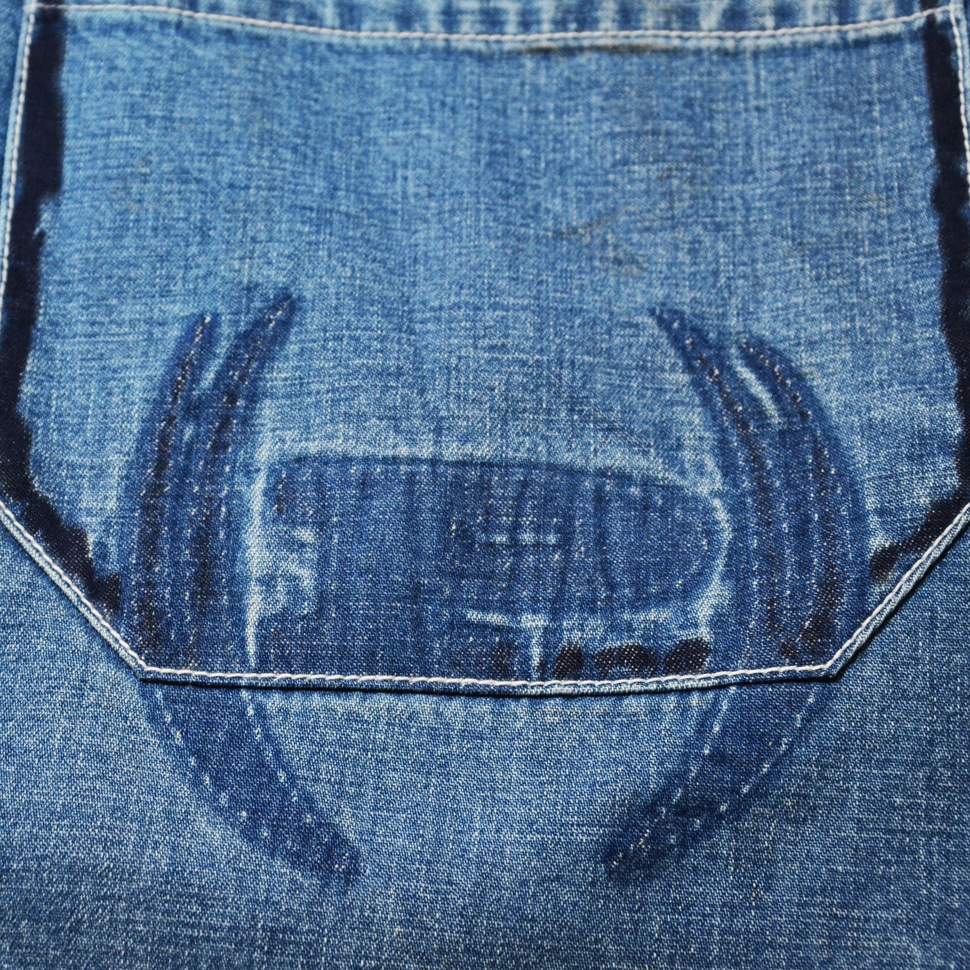 Phat Farm [Color Defects] Phat Farm Denim Shorts 90s Hiphop Streetwear Size US 34 / EU 50 - 9 Thumbnail