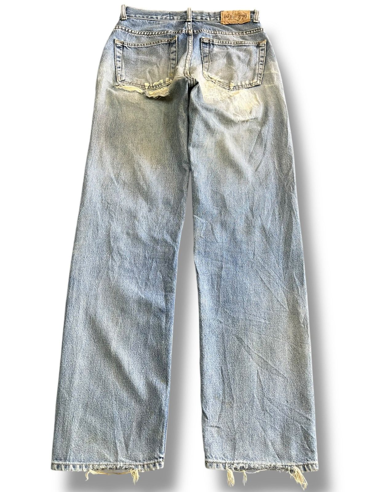 Gap Vintage Gap Blue Jeans Ripped Distressed Denim Size US 28 / EU 44 - 6 Thumbnail