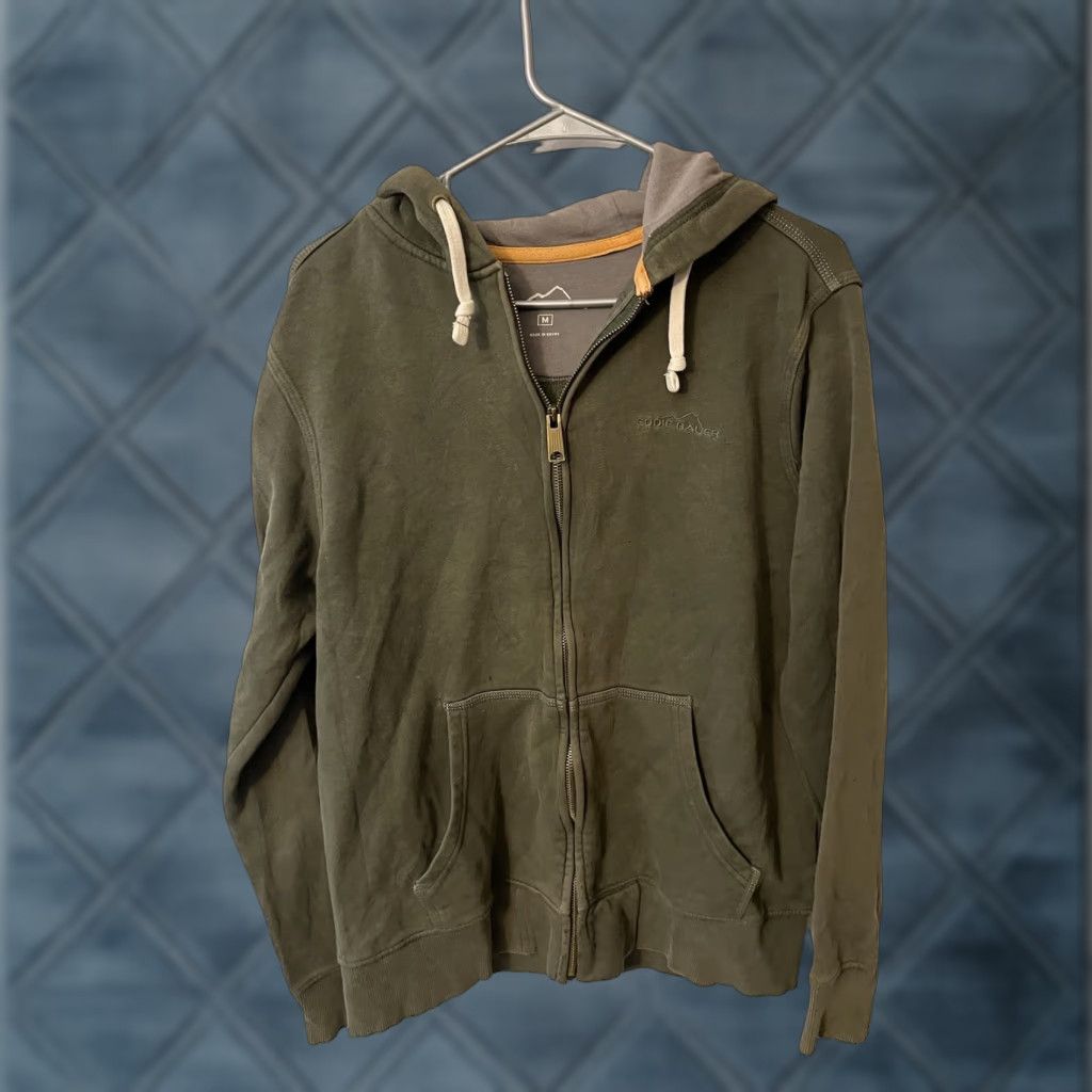 Eddie Bauer Eddie Bauer Mens Jacket Hoodie Green M Regular Solid Pockets Zip Full Zip Casual Size US M / EU 48-50 / 2 - 1 Thumbnail